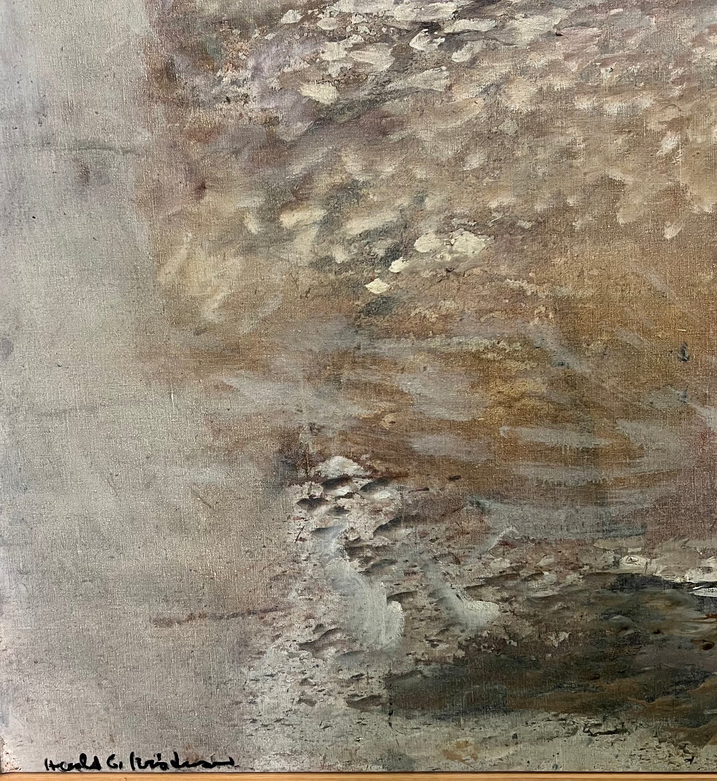 Herold G. Kristensen. “Isefjordsfragment, regnvejrståge”, 1980-1982