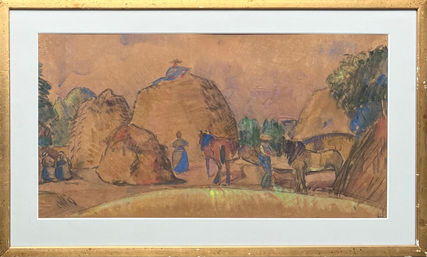 Astrid Holm. “Bønder i Bretagne”, ca. 1912