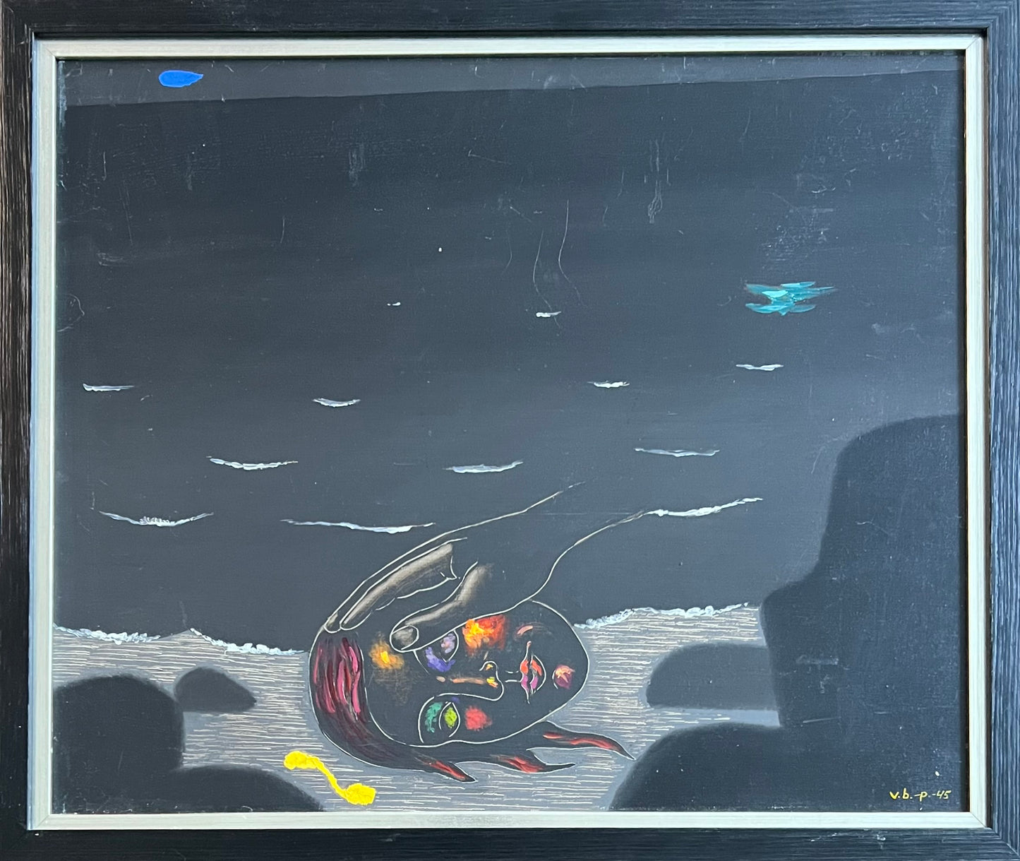 Vilhelm Bjerke-Petersen. Surreel seascape, 1945