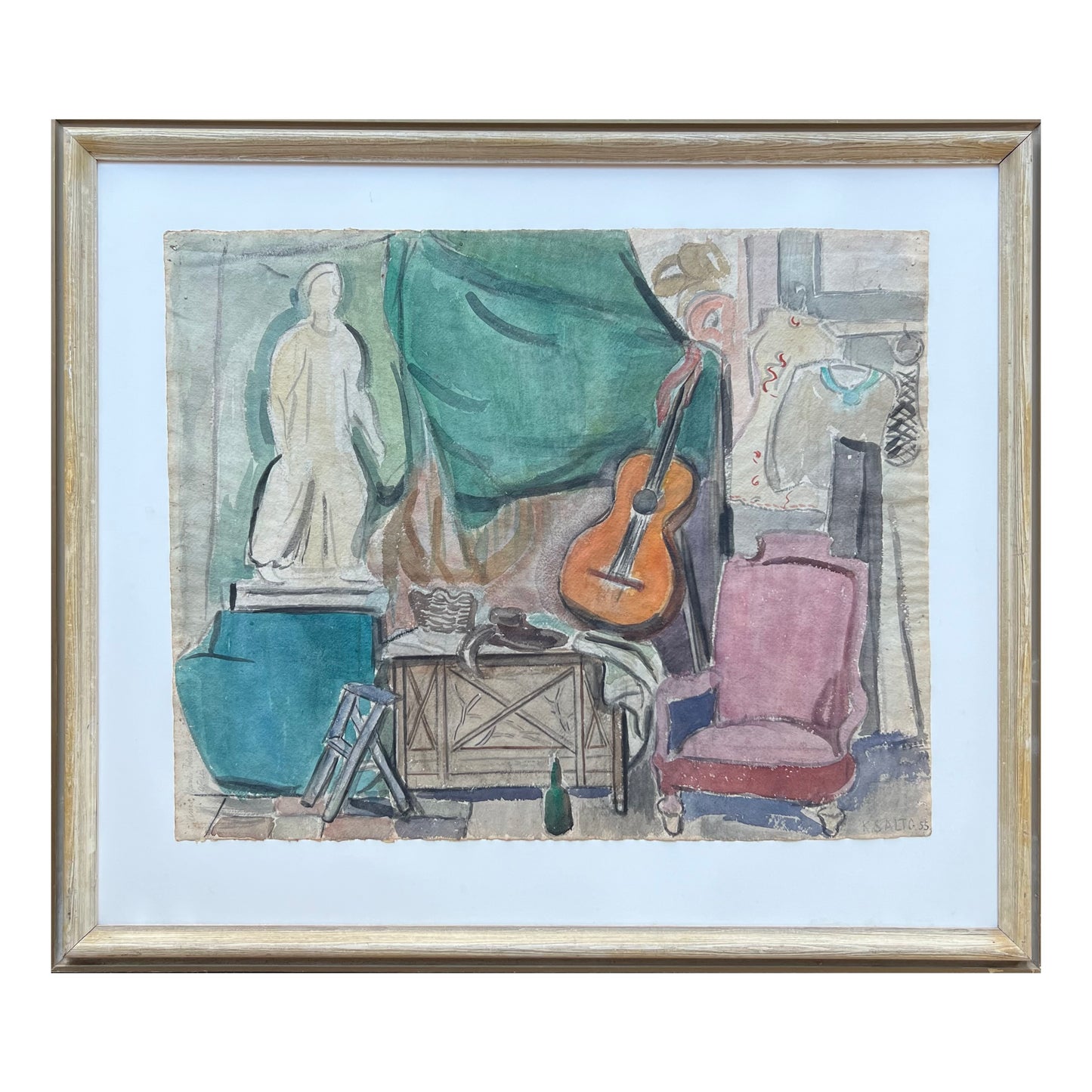 Kamma Salto. “Anne Marie Telmányis atelier”, 1955