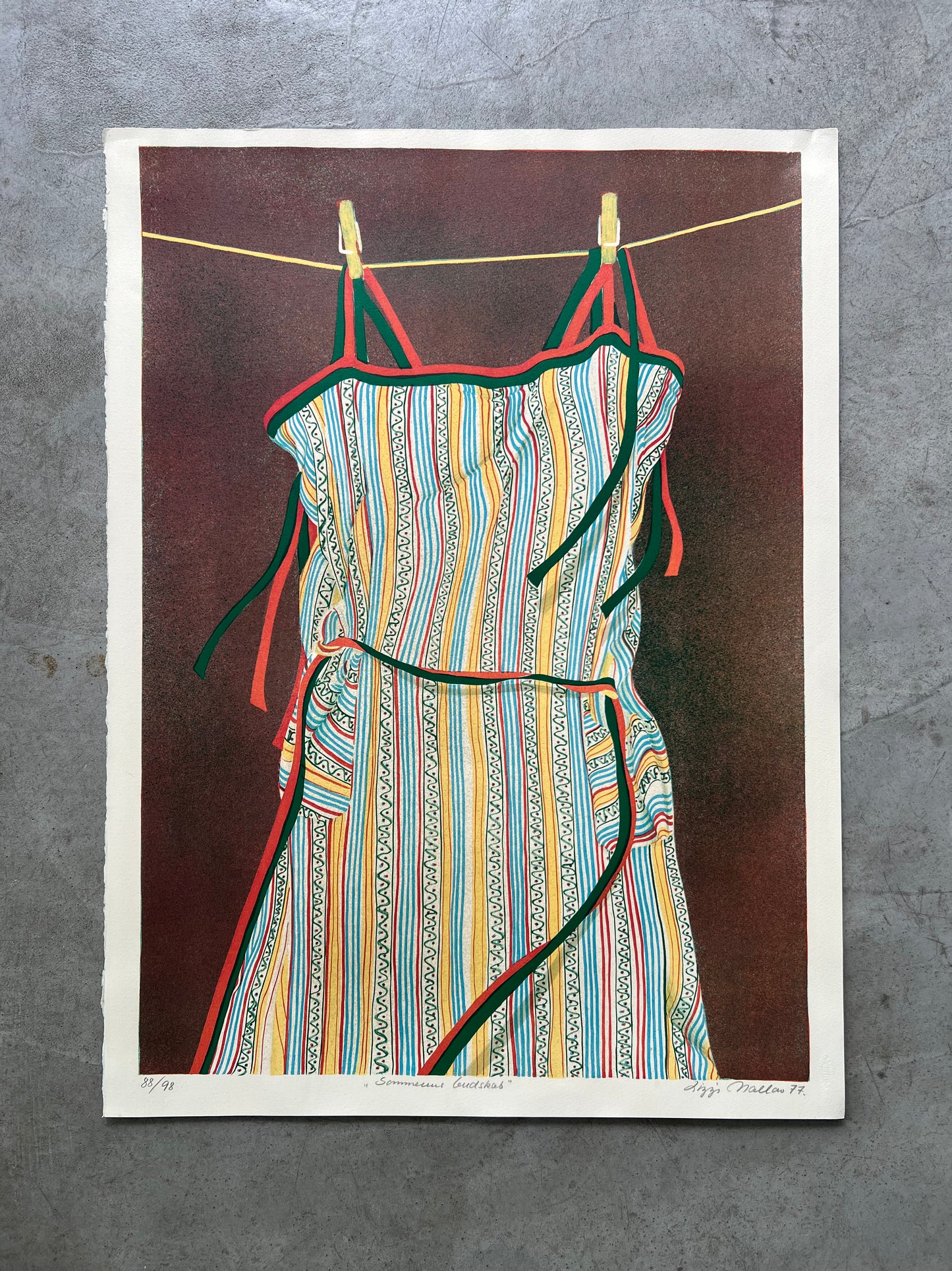 Lizzi Mallow. “Sommerens budskab”, 1977