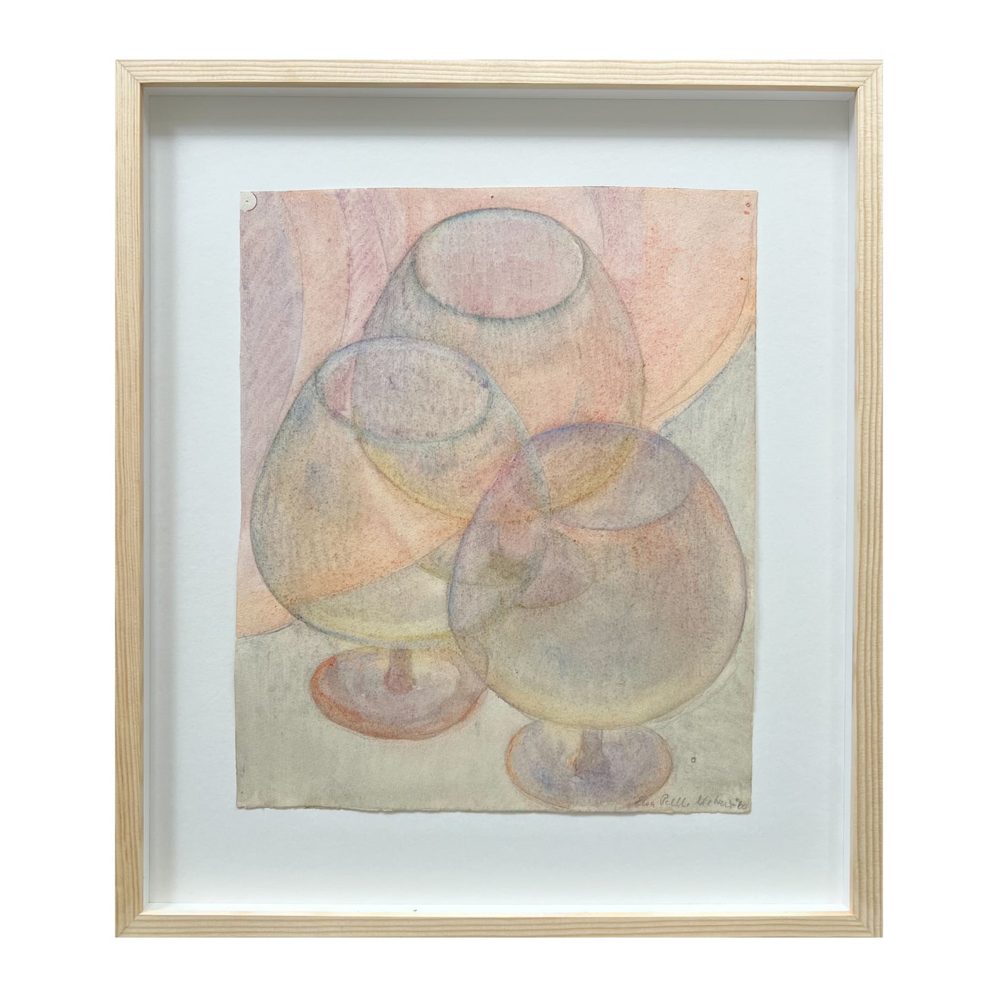 Elsa Nielsen. Three glasses, 1960