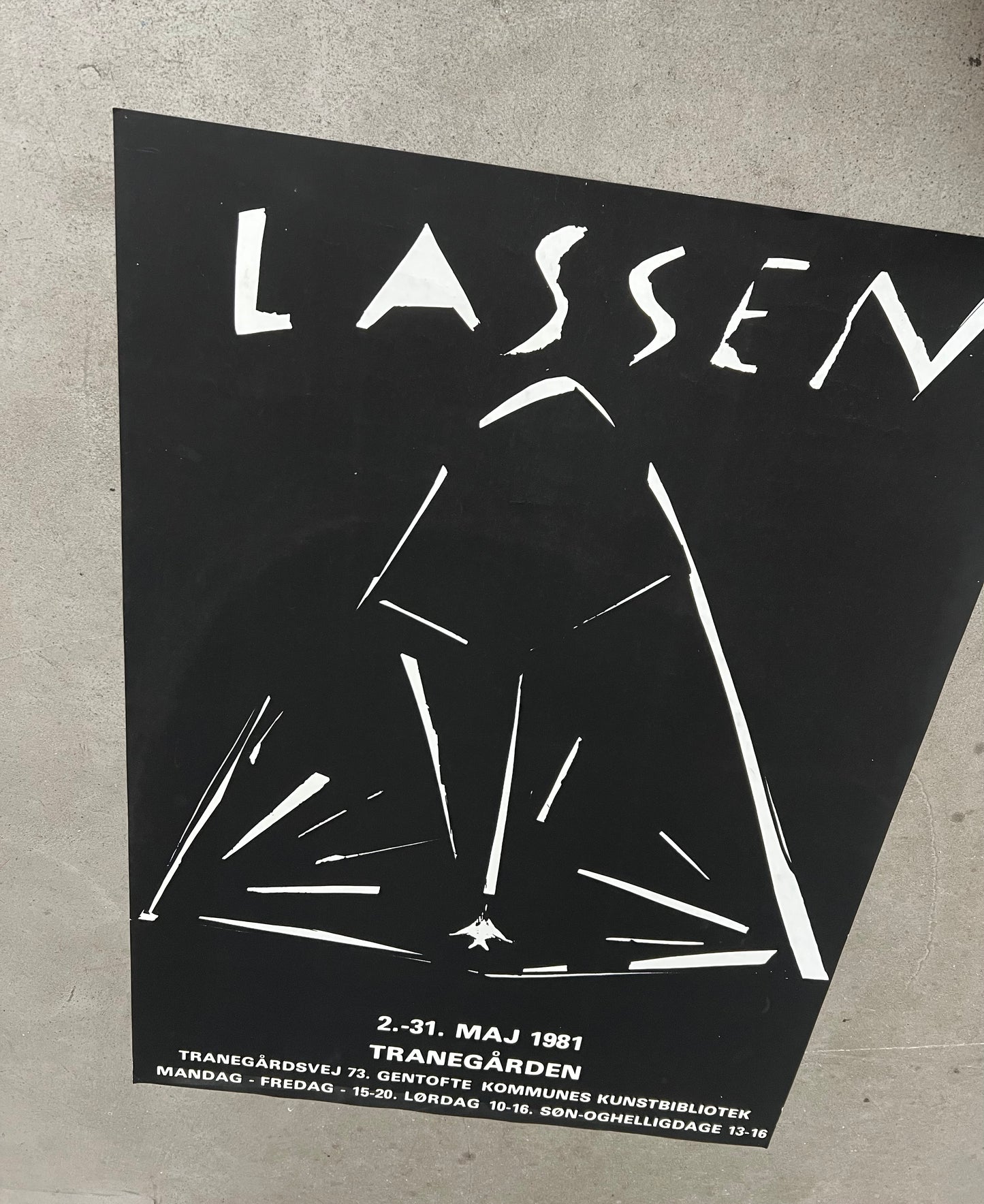 Marianne Lassen. Exhibition poster, 1981
