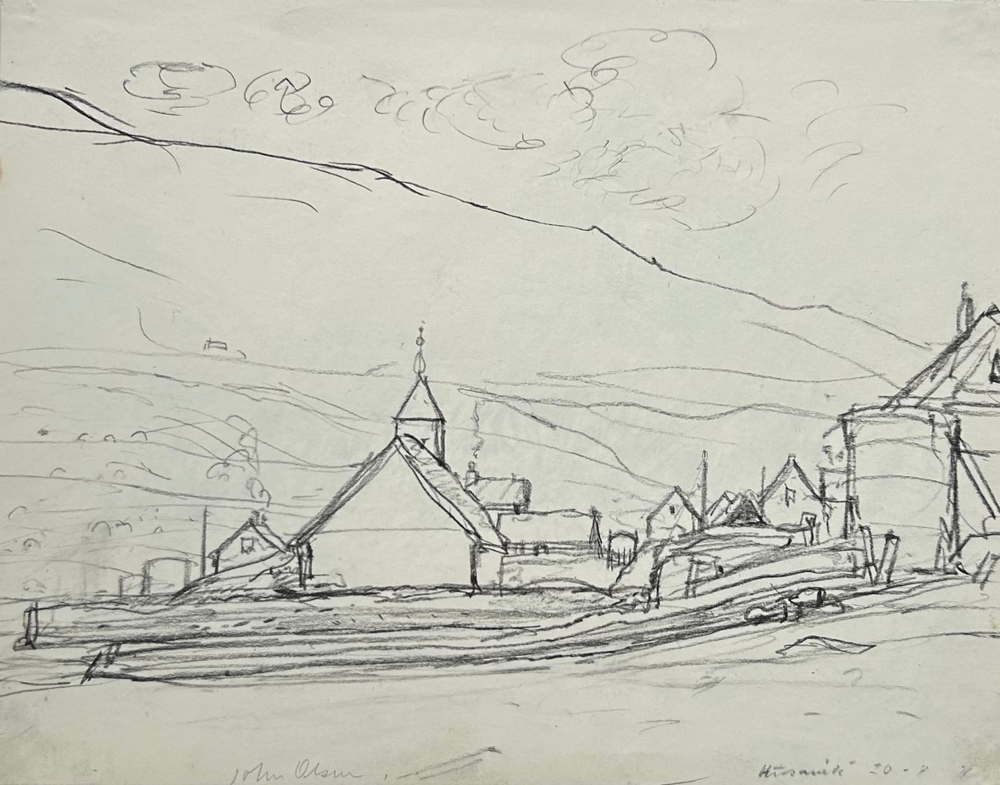 John Olsen. “Húsavík”, 1971