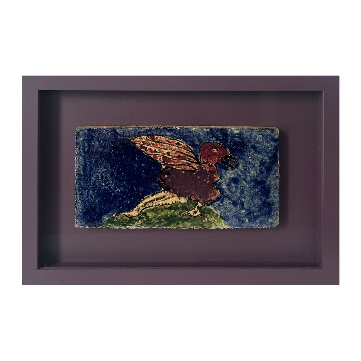 Carl-Henning Pedersen? Stoneware tile, 1950/60’s