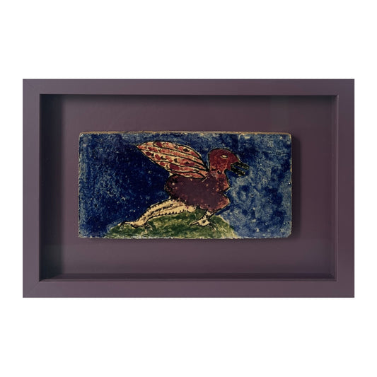 Carl-Henning Pedersen? Stoneware tile, 1950/60’s