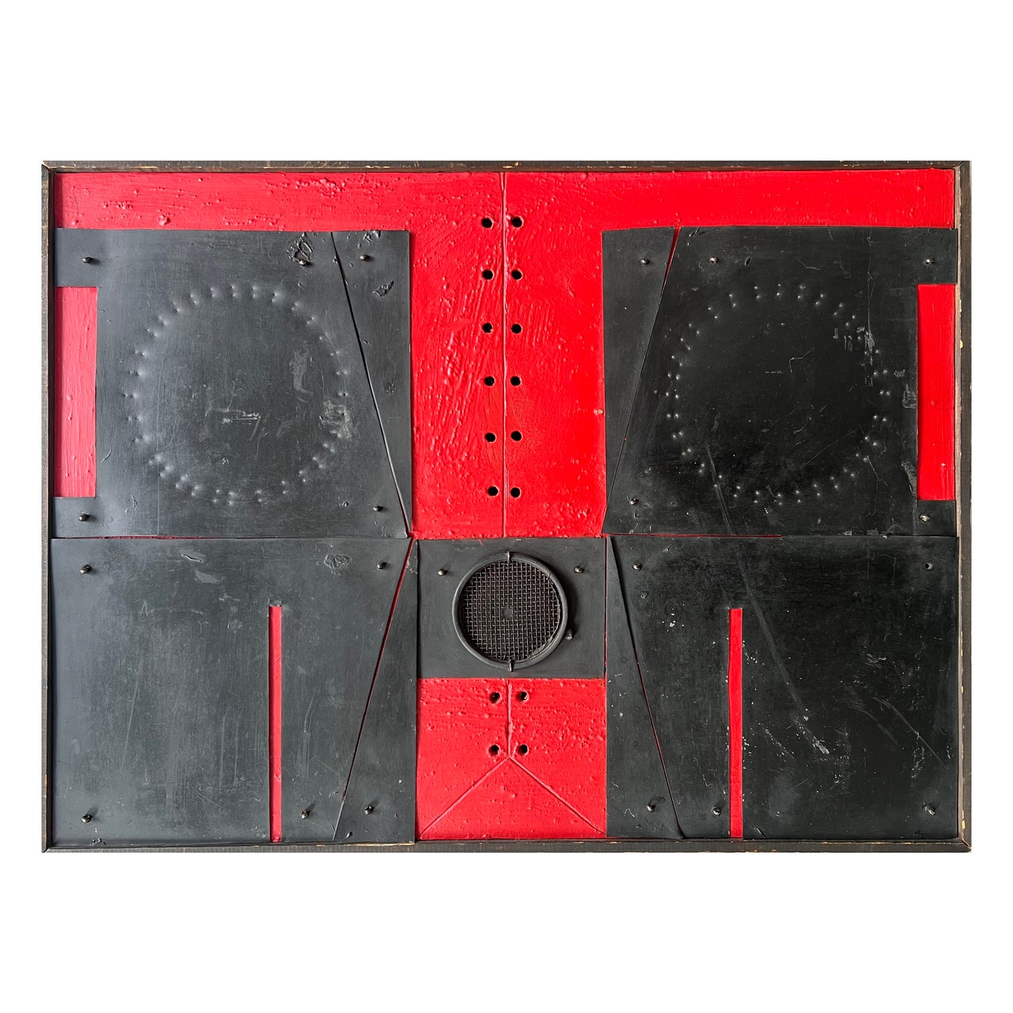 Steffen Jørgensen. “Sort ornament på rød bund”, 1963