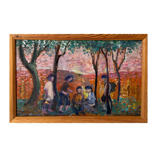 Therese Dragshøj. "Vandrefugle.., Møn" ,1976