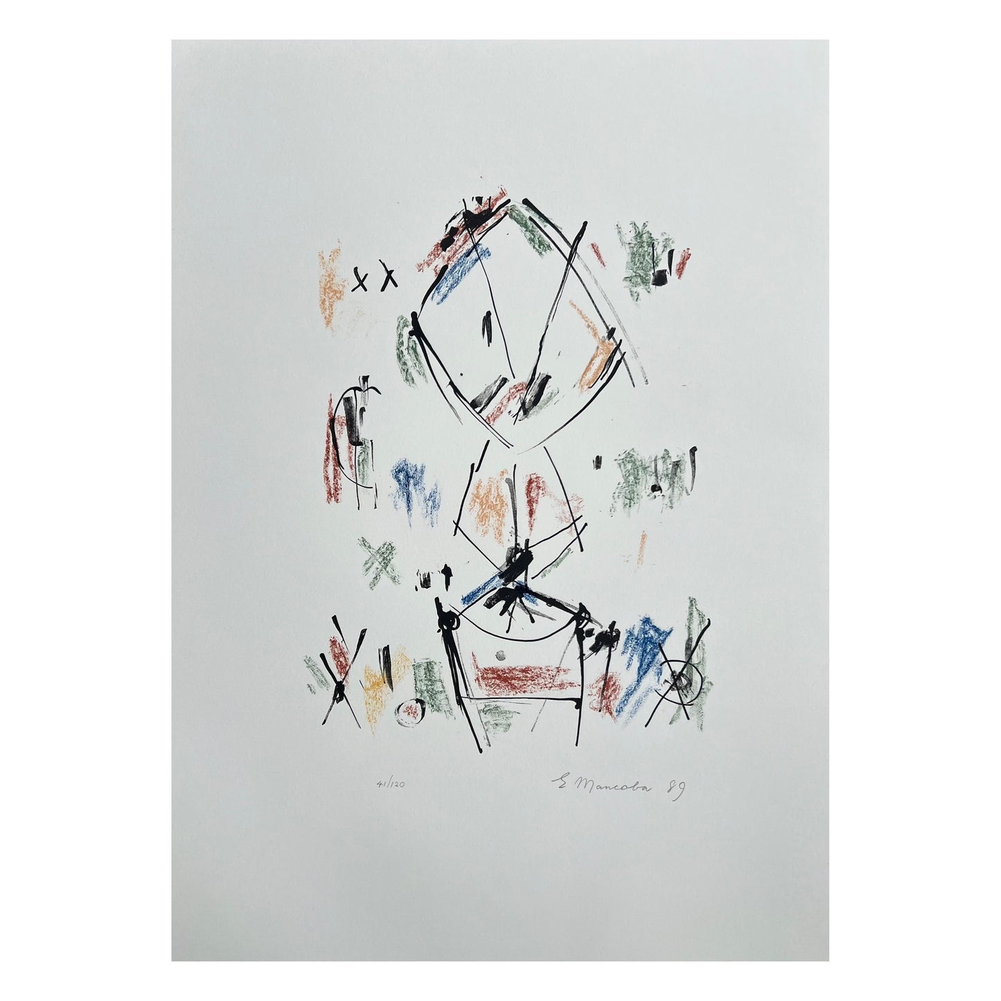 Ernest Mancoba. Composition, 1989