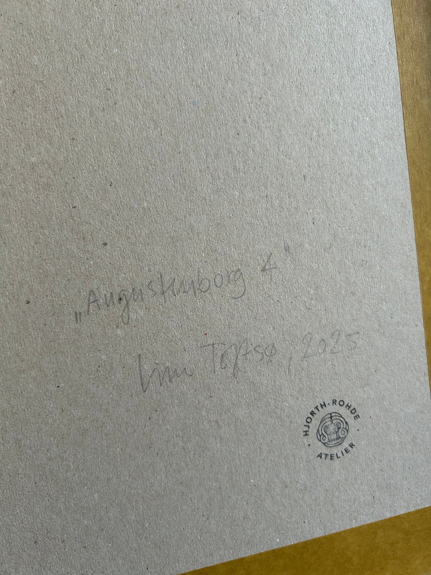 Line Toftsø. “Augustenborg 4”, 2025