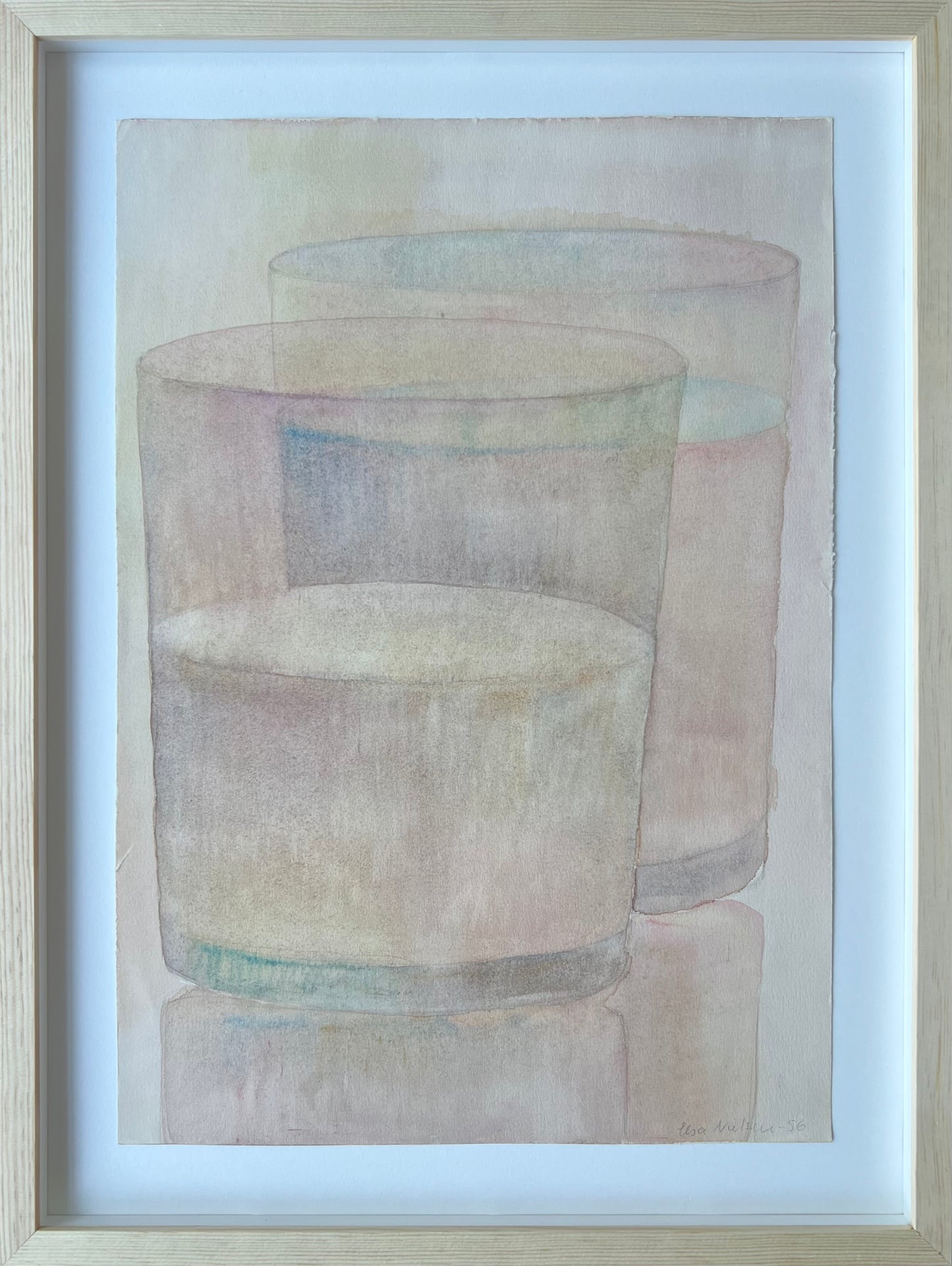 Elsa Nielsen. Two glasses, 1956