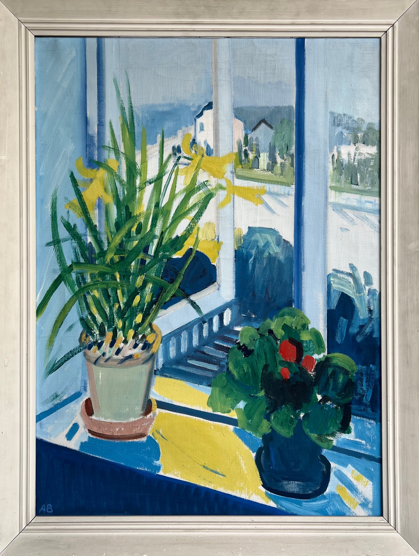 Axel Bentzen. Flowers in the window