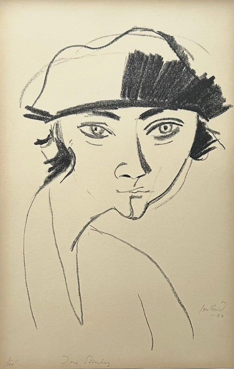 John Jon-And. Portrait of Dora Söderberg, 1922