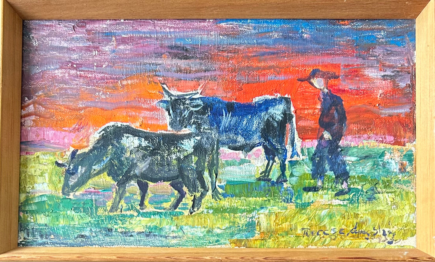 Therese Dragshøj. Landscape with cows