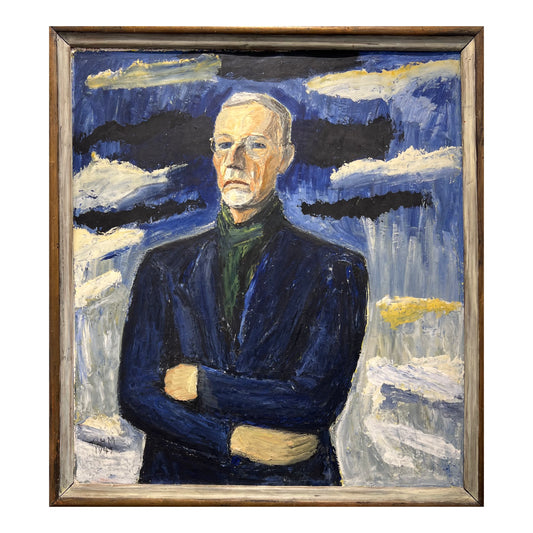 Olivia Holm-Møller. Portrait of professor Ejnar Nielsen, 1947