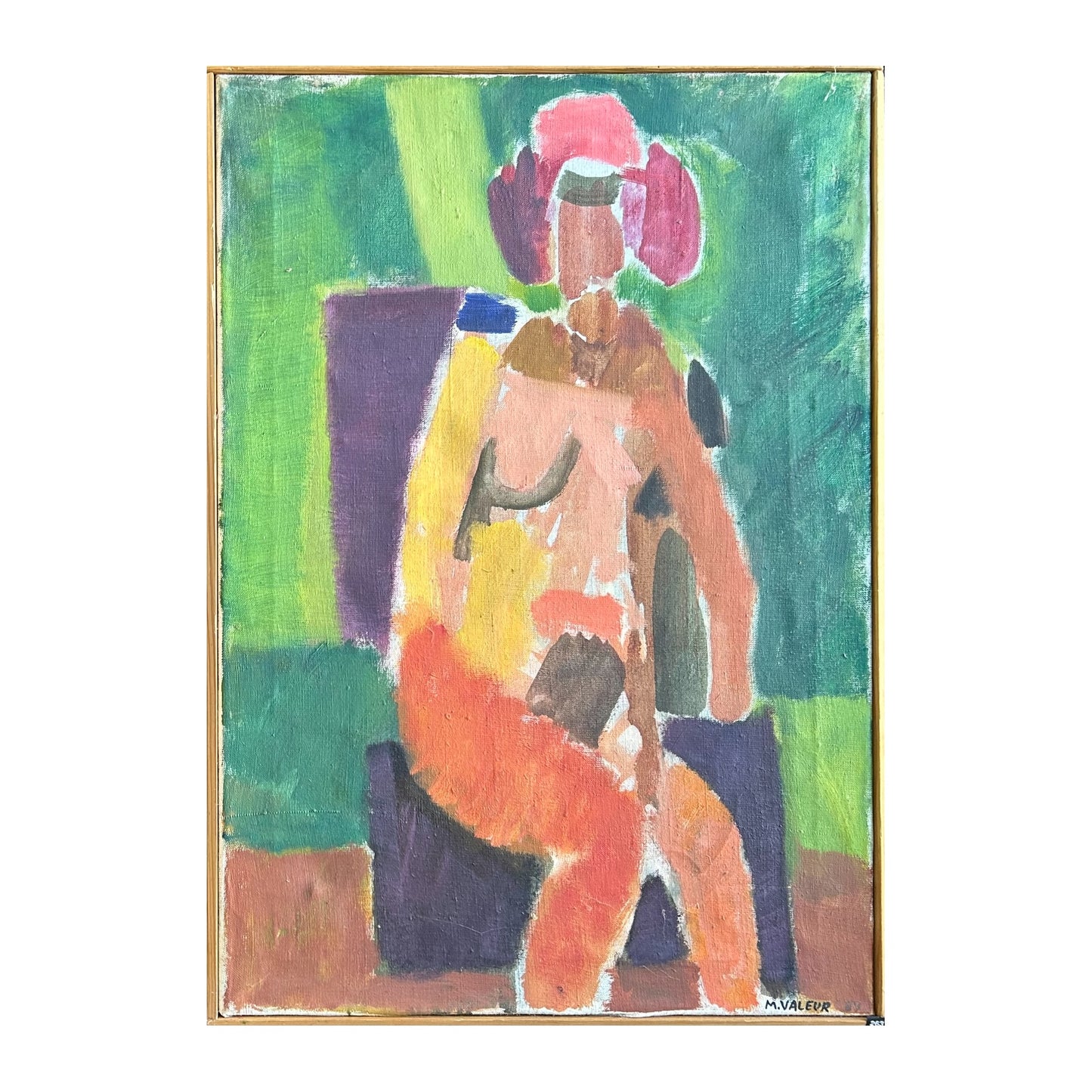 Mogens Valeur. Portrait of a woman, 1984