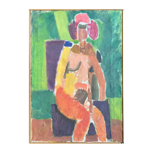 Mogens Valeur. Portrait of a woman, 1984