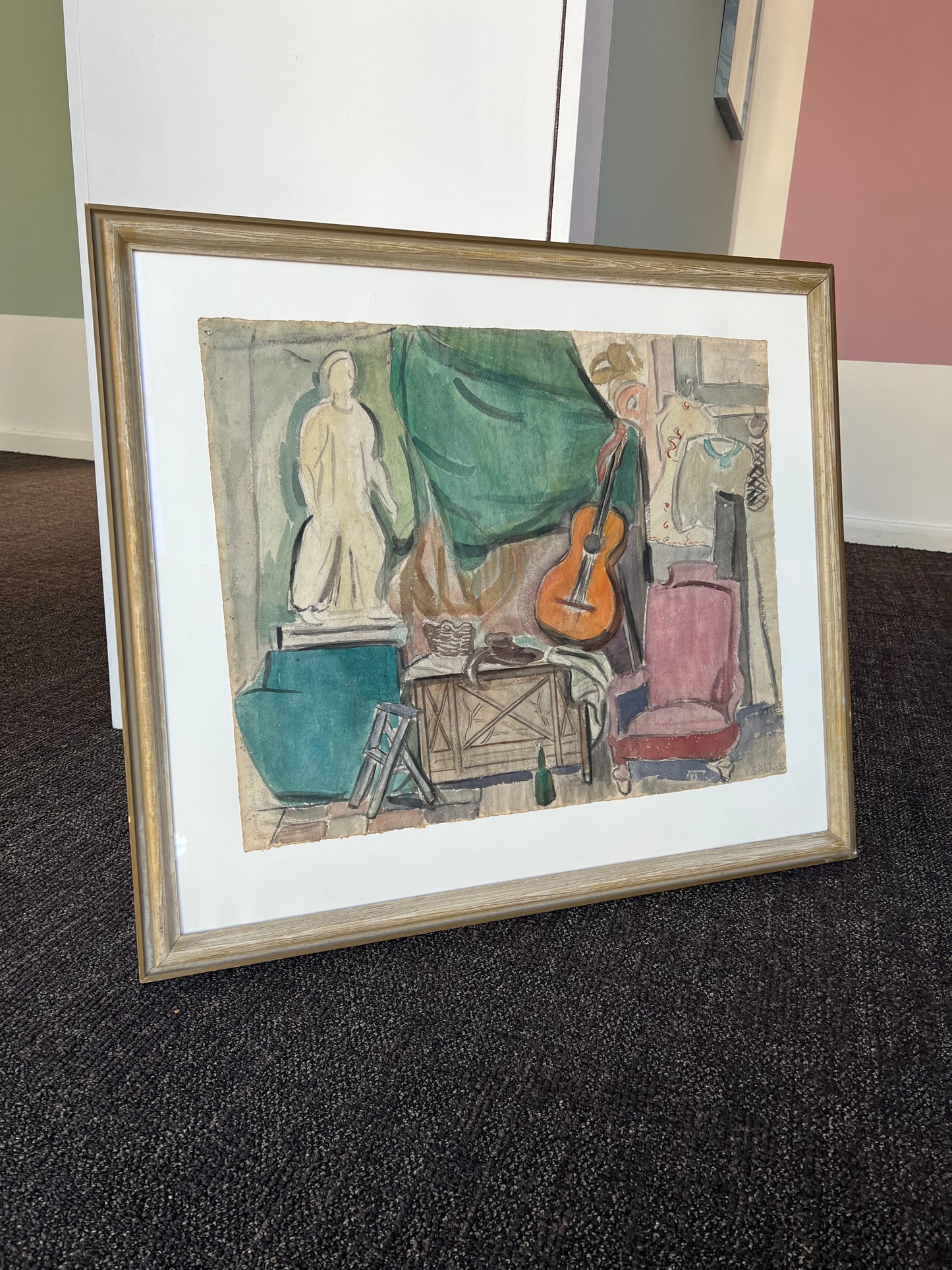 Kamma Salto. “Anne Marie Telmányis atelier”, 1955