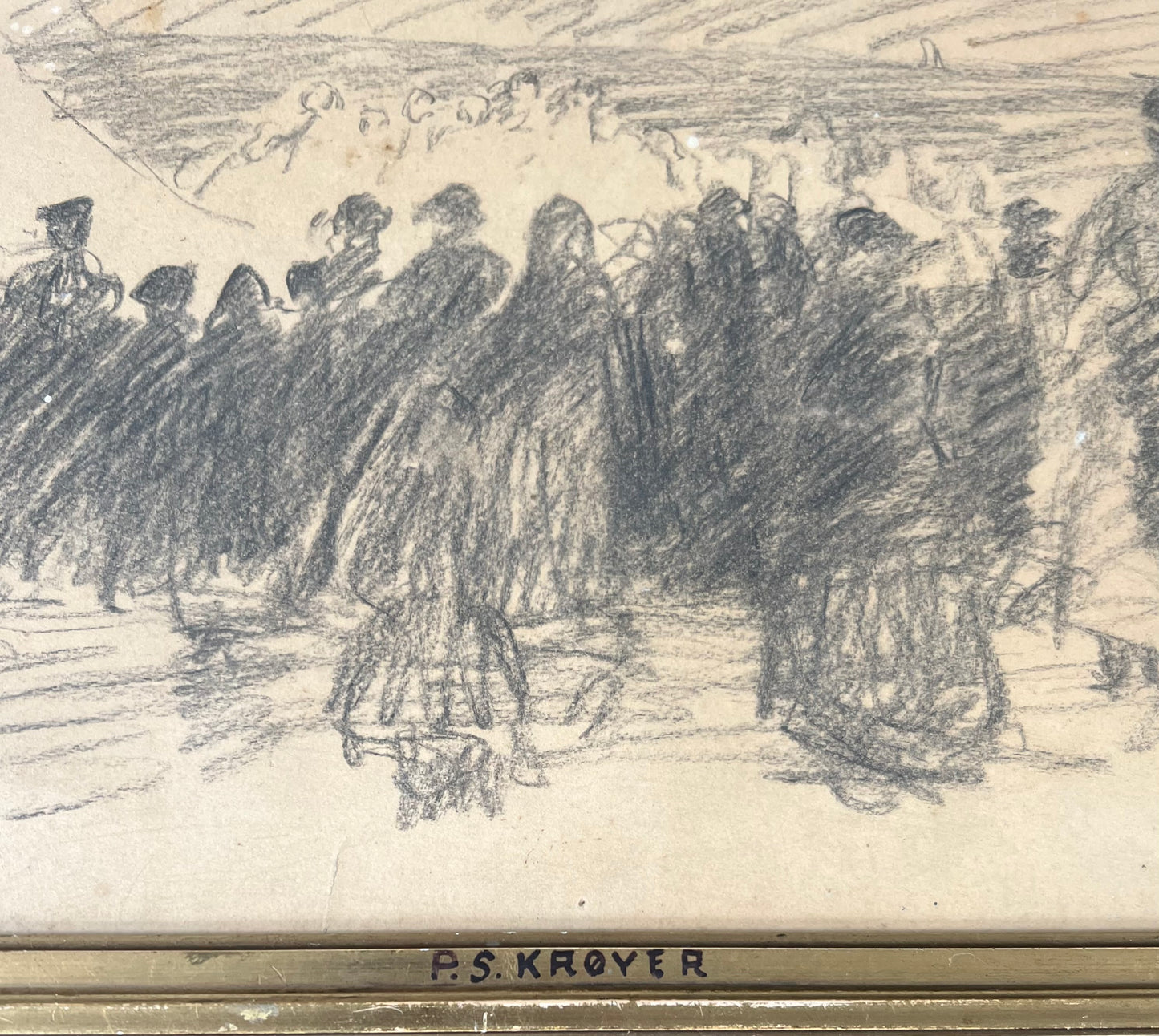 P. S. Krøyer. “Studie til St. Hansblus paa Stranden ved Skagen”, ca. 1906