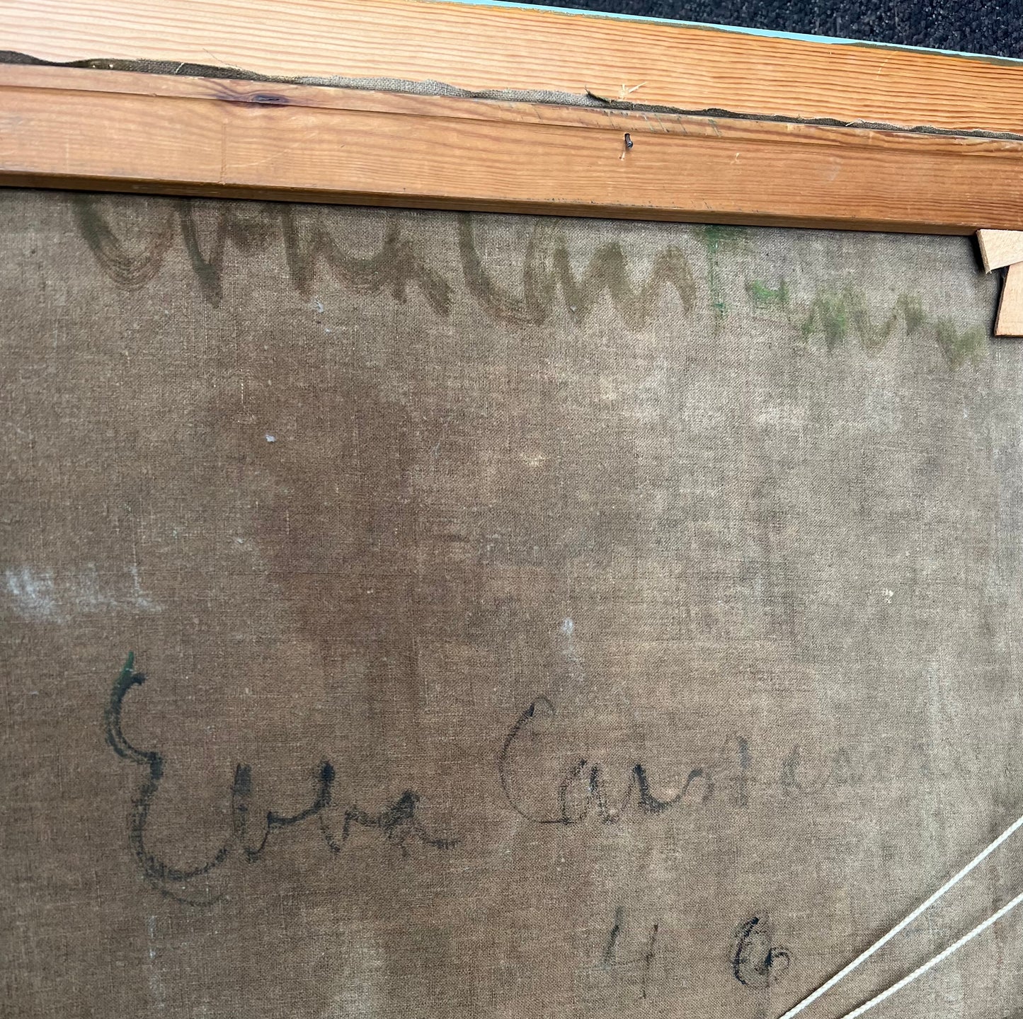 Ebba Carstensen. Portrait in the artists studio, 1946