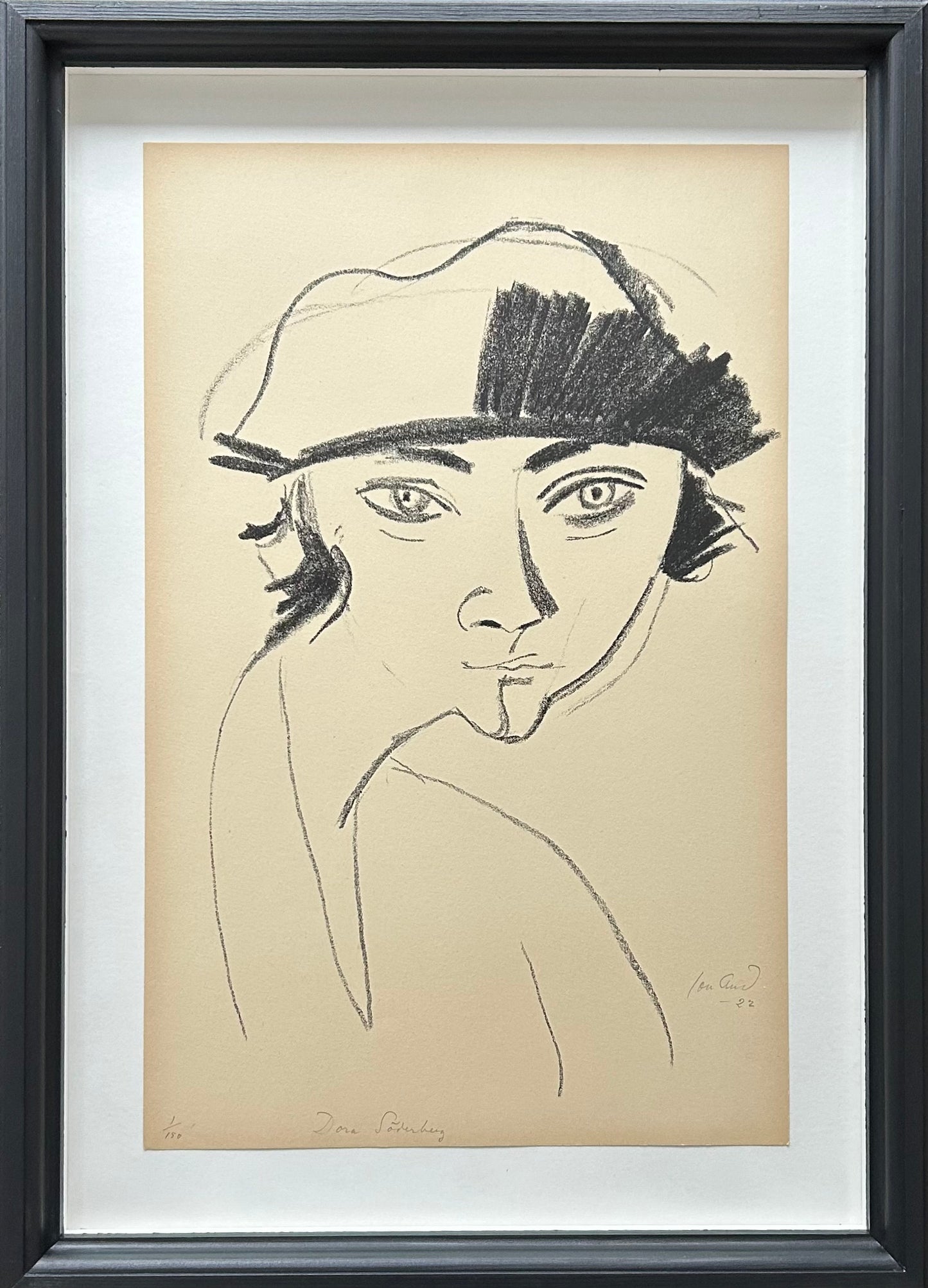 John Jon-And. Portrait of Dora Söderberg, 1922