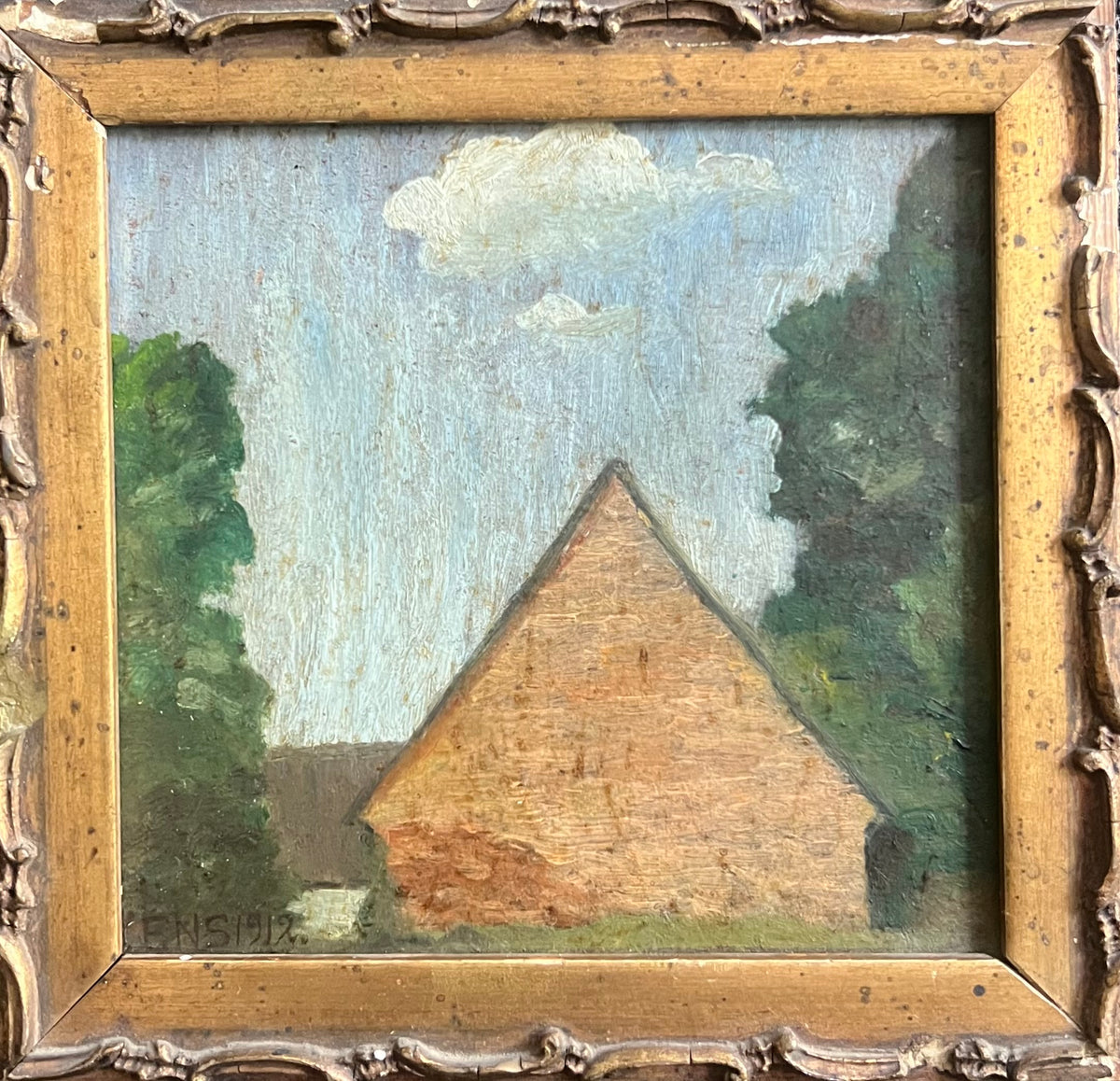 Ebbe Skovgaard. Study of a house