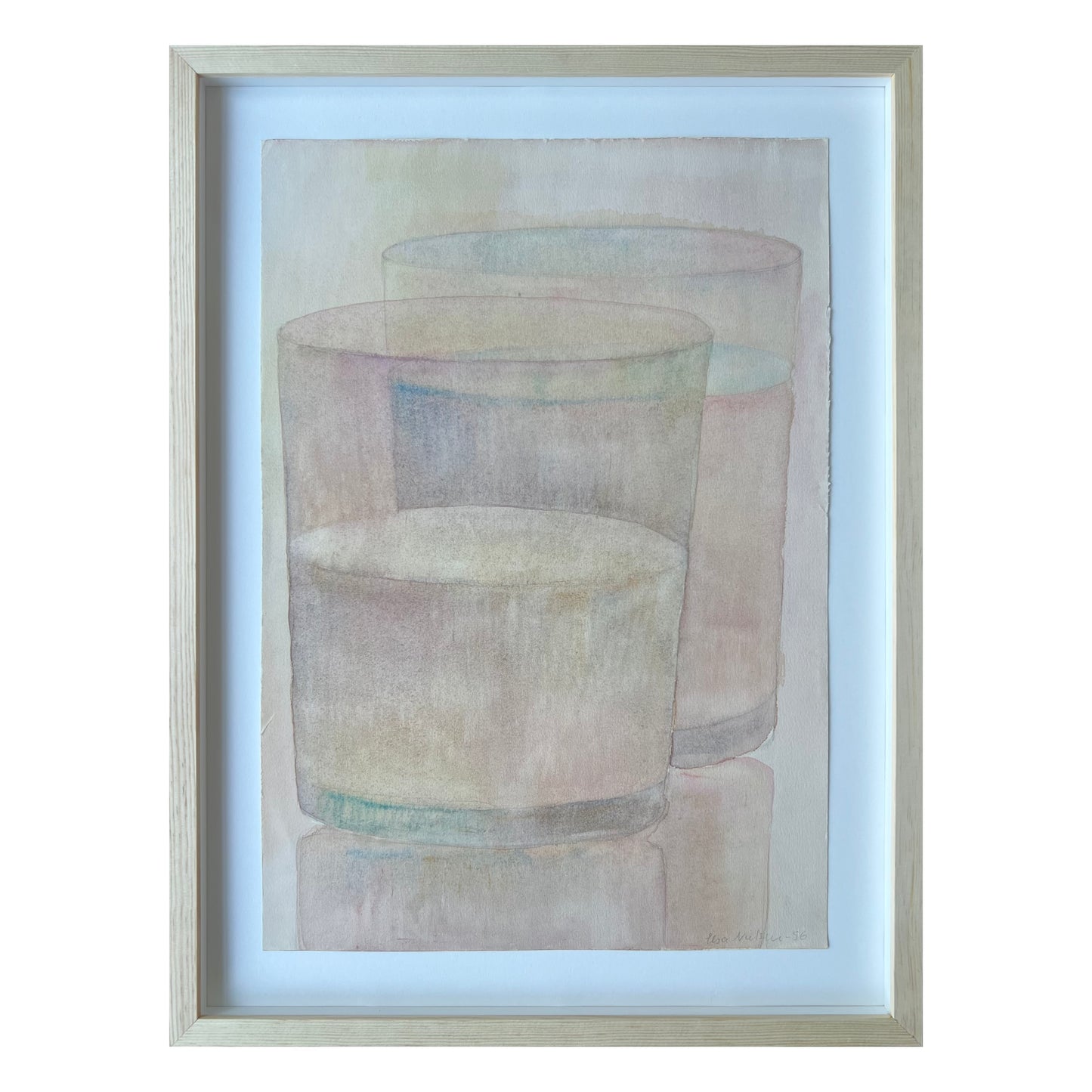 Elsa Nielsen. Two glasses, 1956