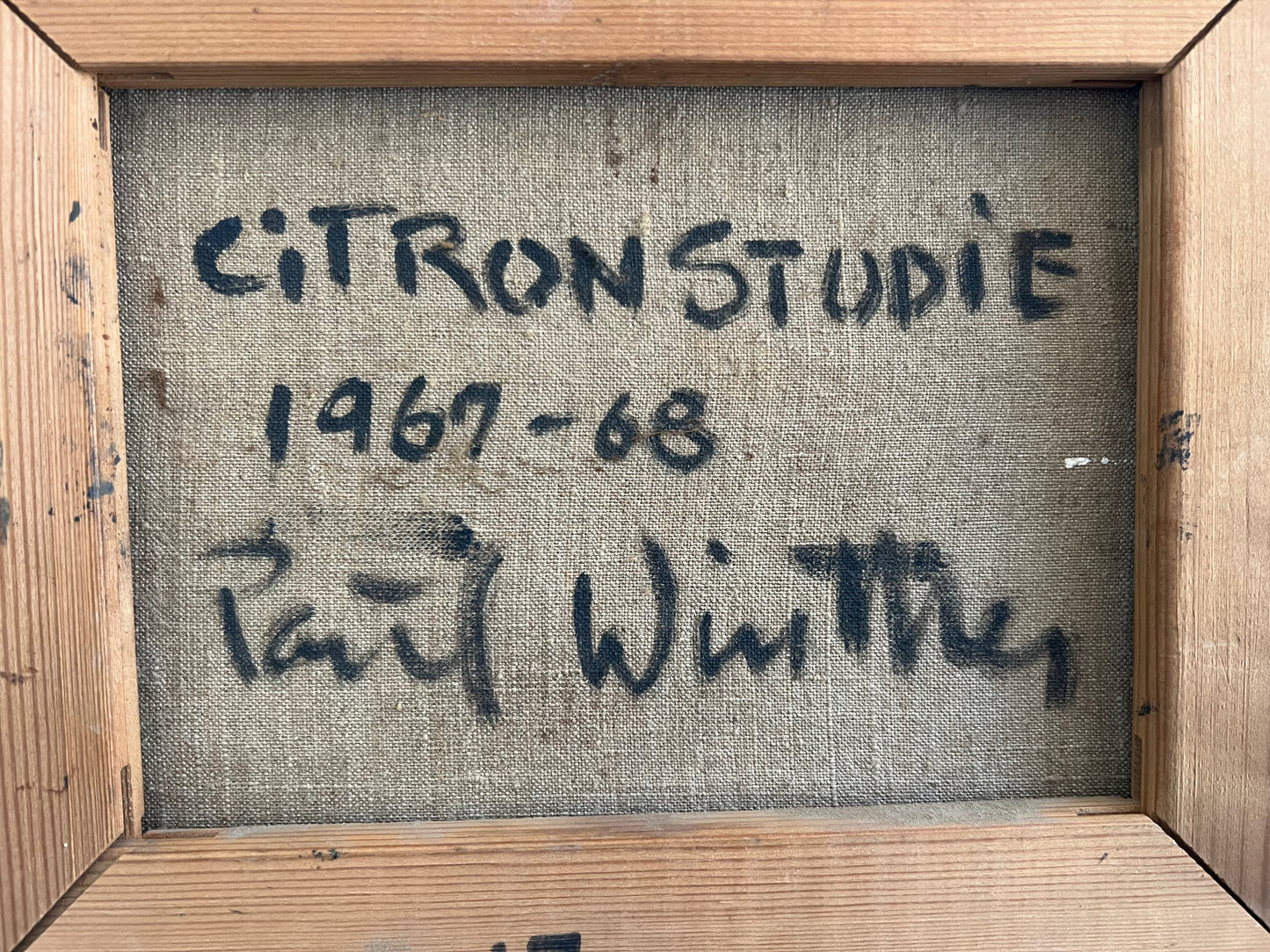Poul Winther. “Citronstudie”, 1967-1968
