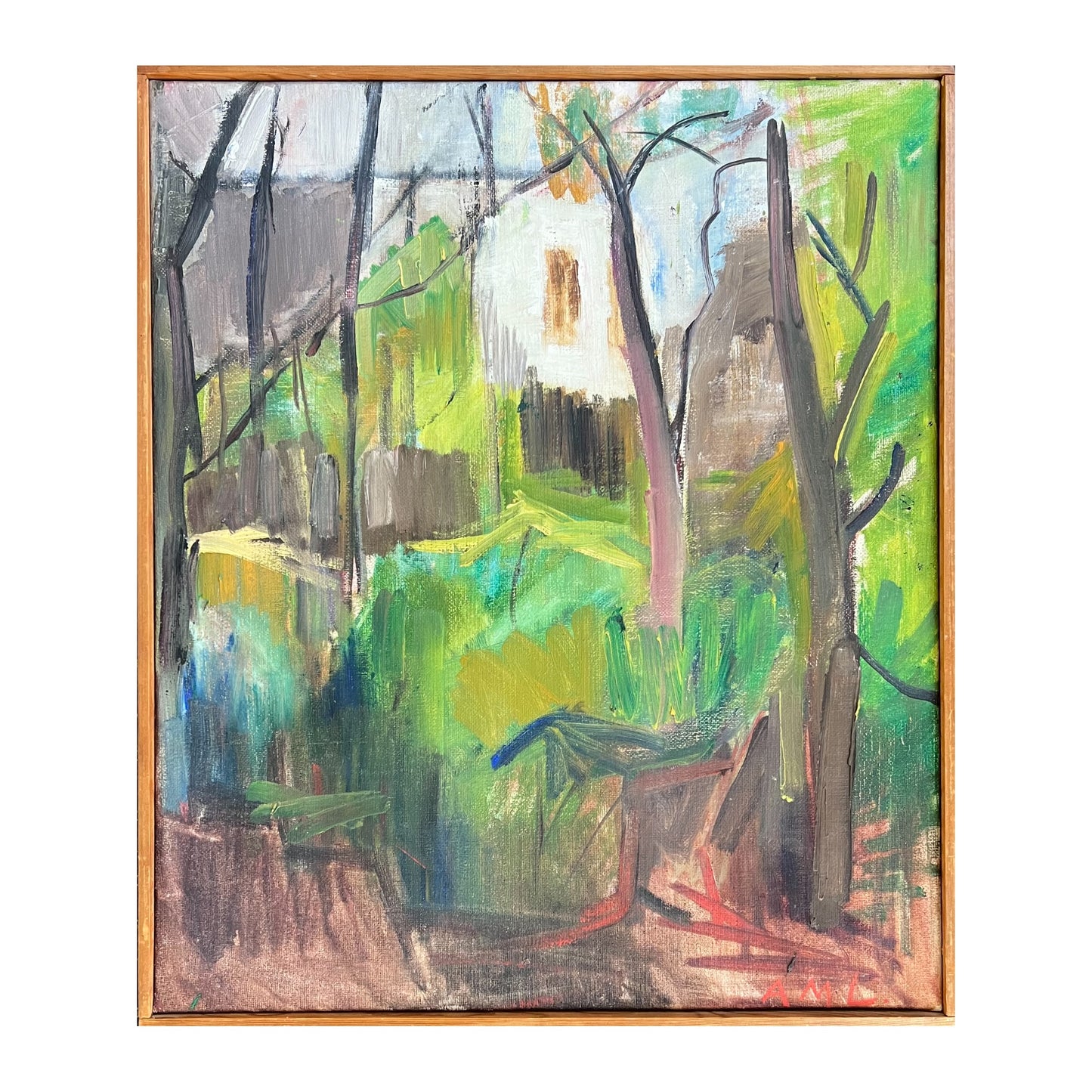 Anna Maria Lütken. View through trees