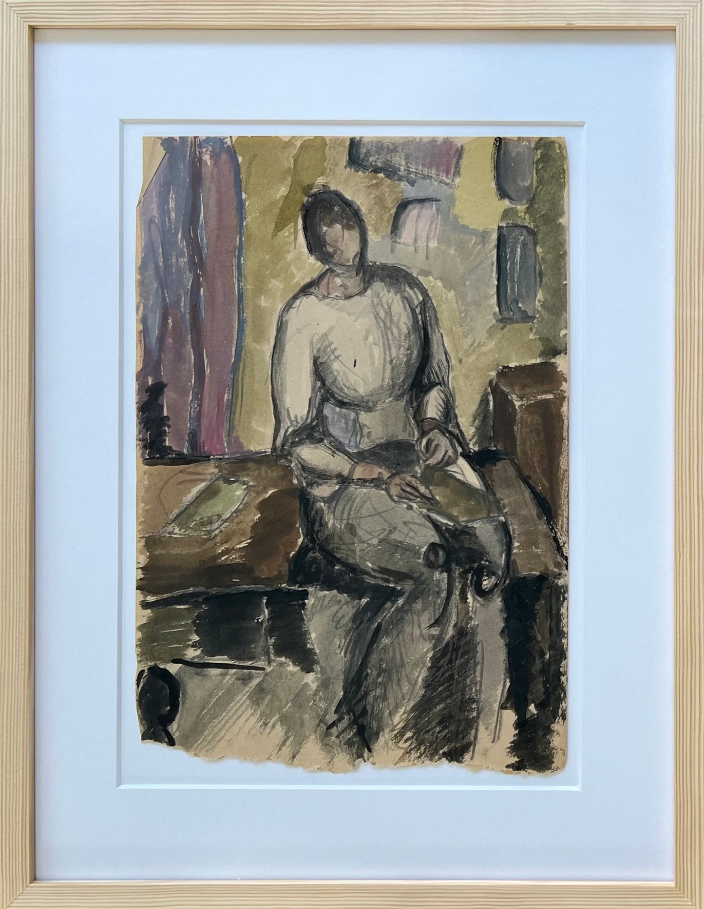 Margrethe Clausen. Study for a portrait, ca. 1918-1920