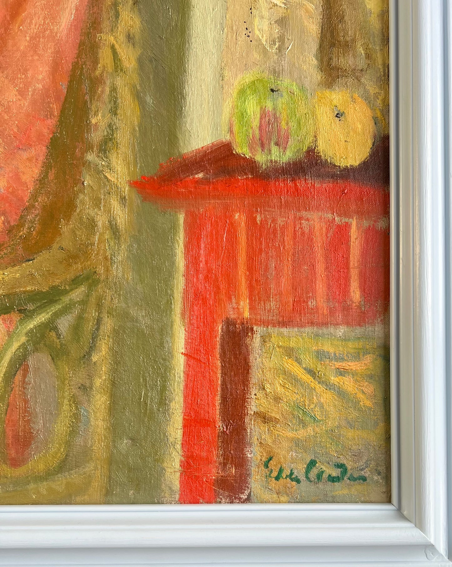 Ebba Carstensen. Portrait in the artists studio, 1946