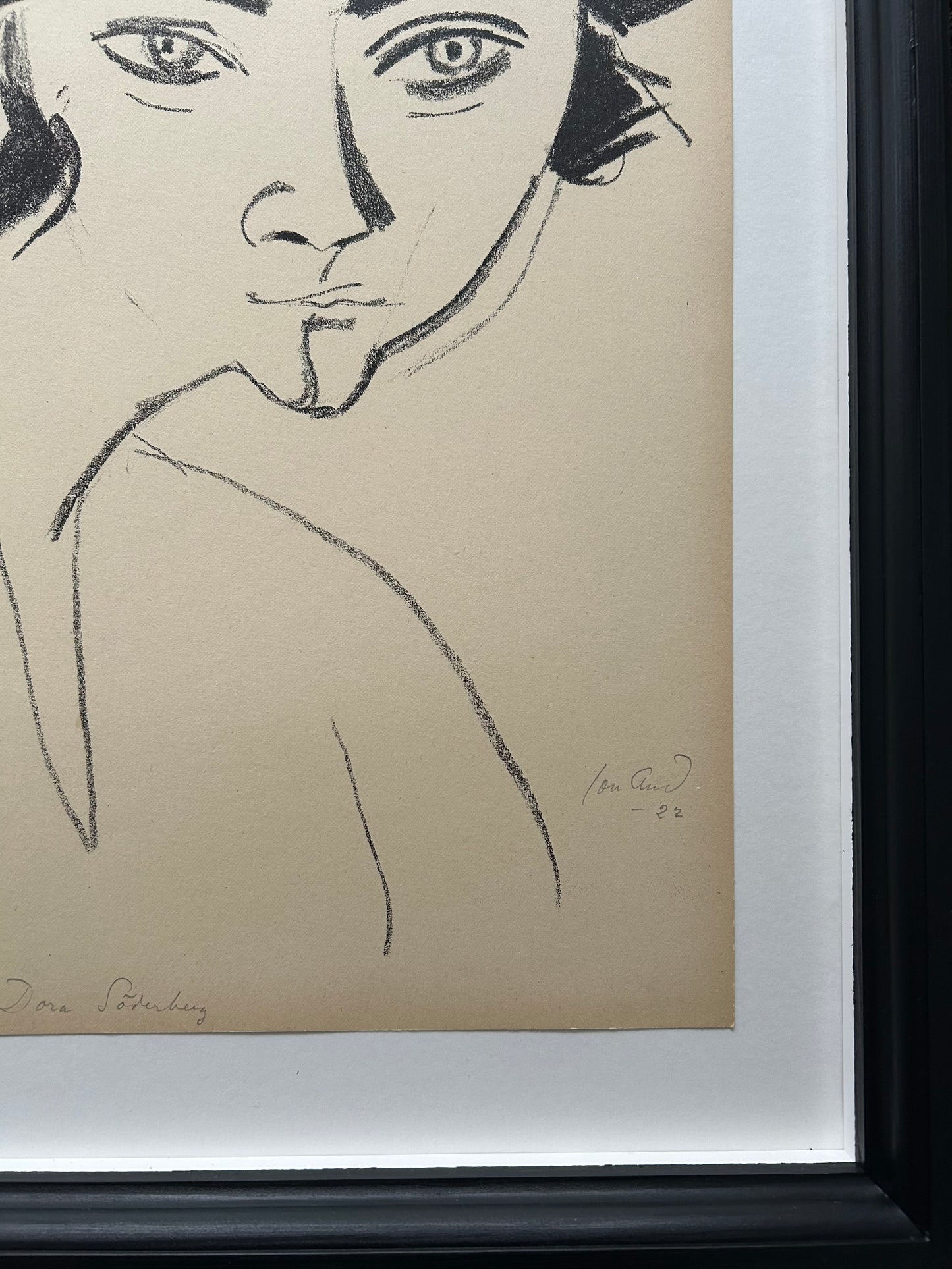 John Jon-And. Portrait of Dora Söderberg, 1922