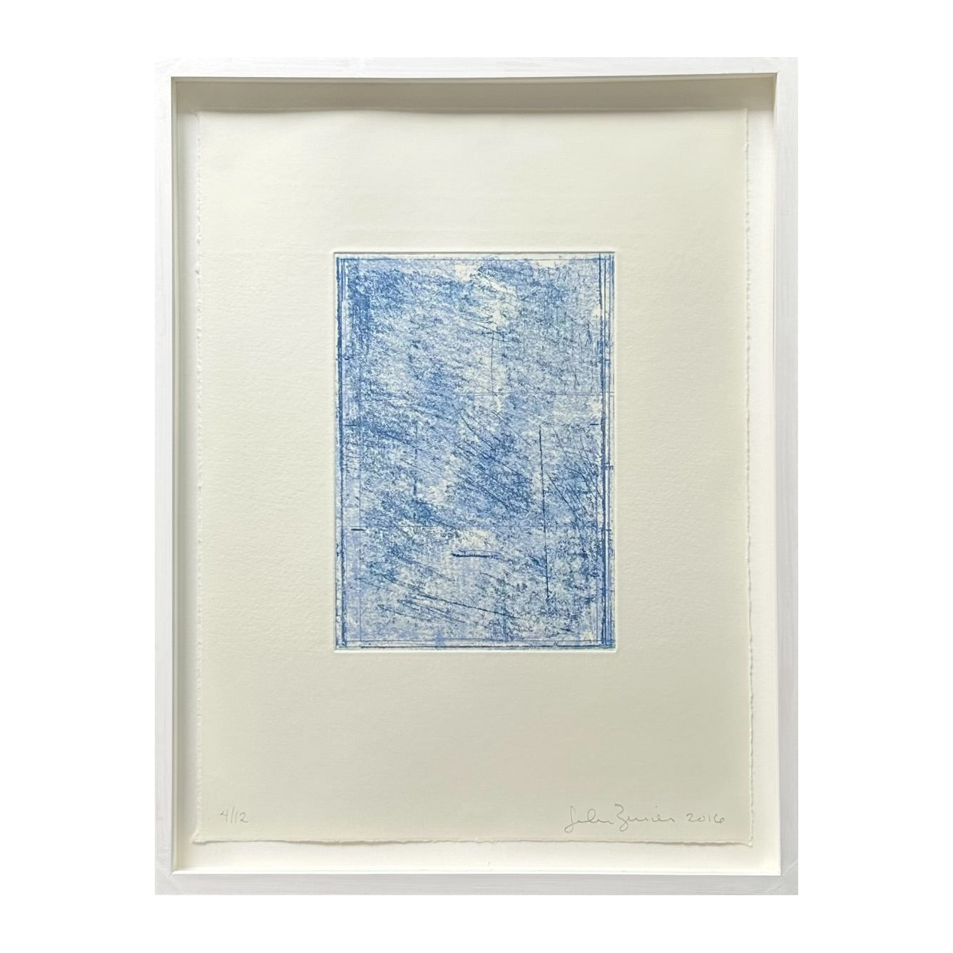 John Zurier. “Summer Book blue softground, 2016