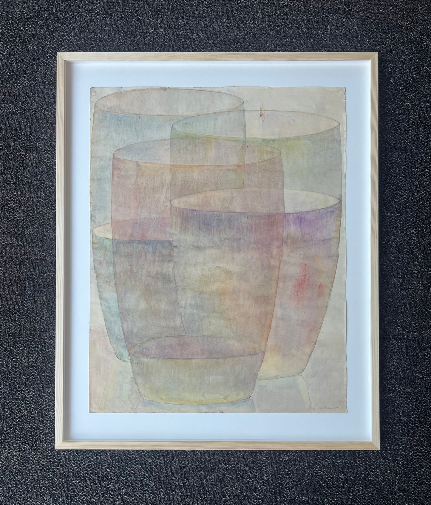 Elsa Nielsen. Three glasses, 1959