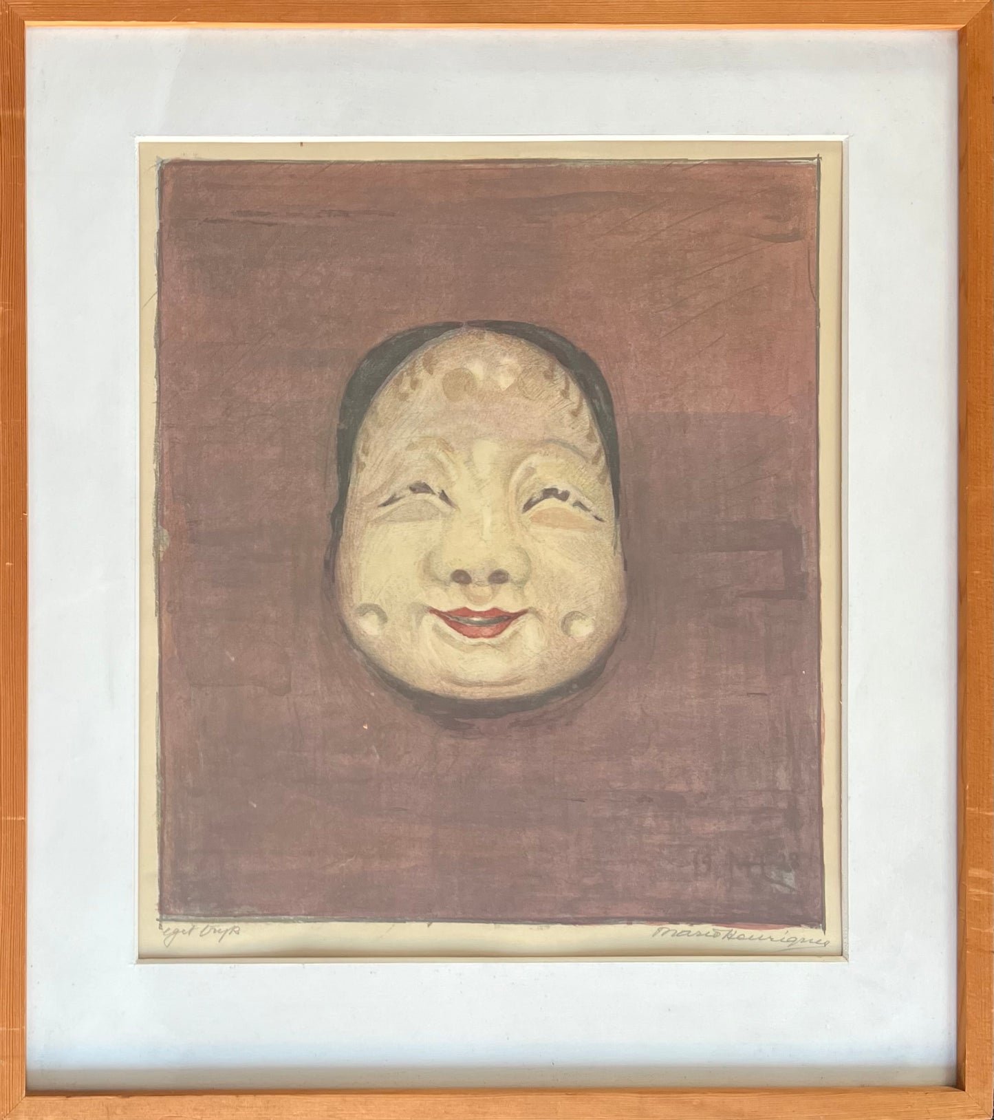 Marie Henriques. Study of a mask, 1928