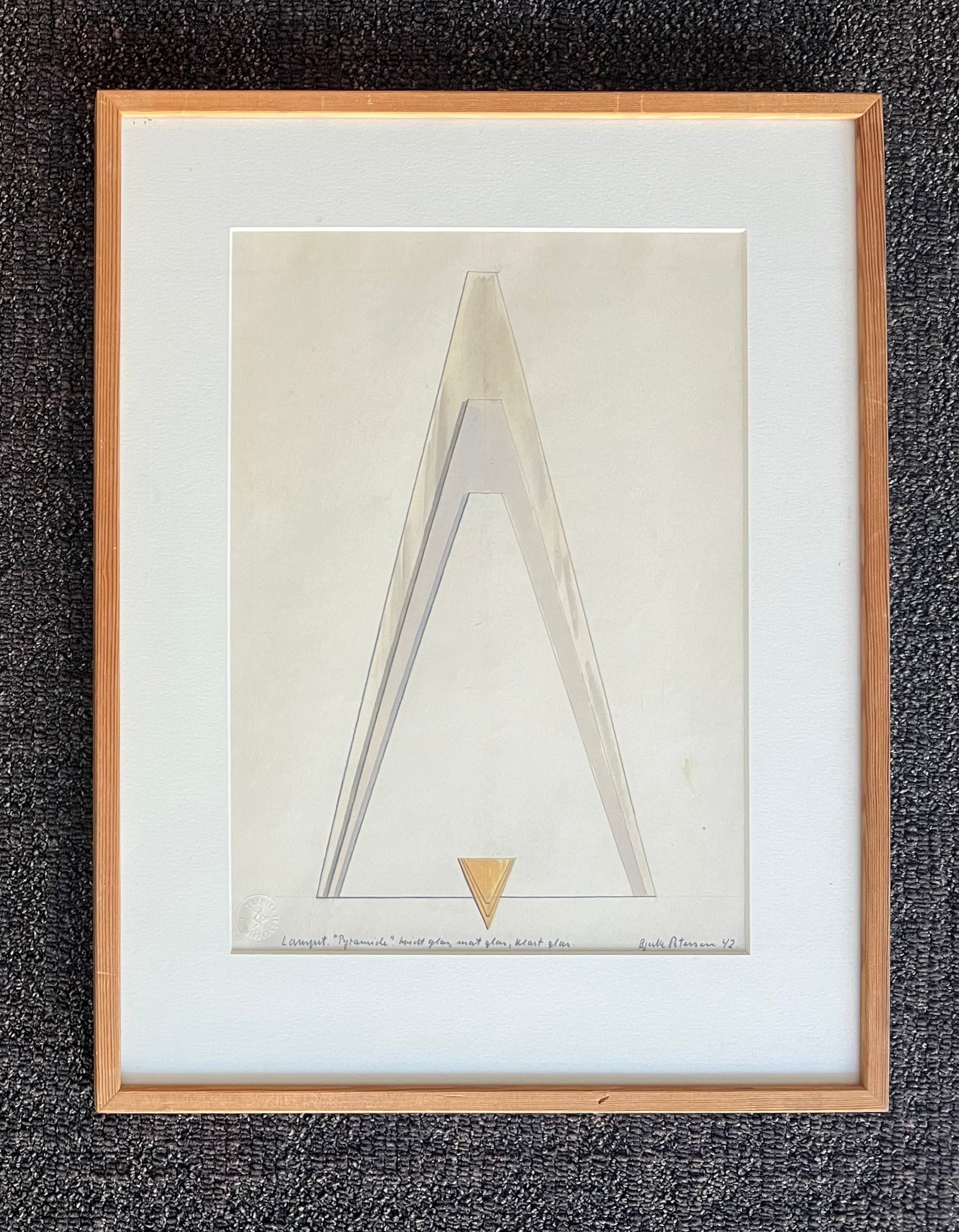 Vilhelm Bjerke-Petersen. Sketch for a lamp, 1942