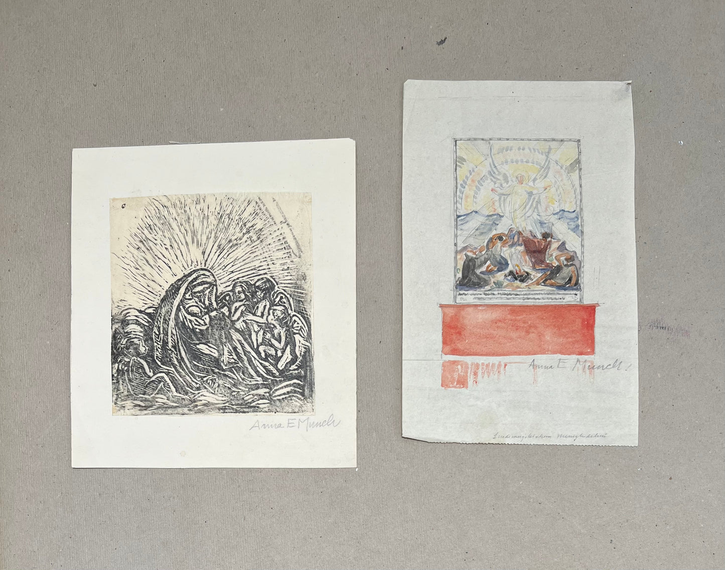 Anna E. Munch. Sketch for an Altarpiece