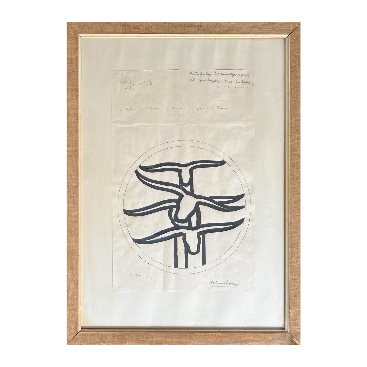 Egon Mathiesen. “Skitseforslag til smedejernsport til Zoologisk Have”, 1953