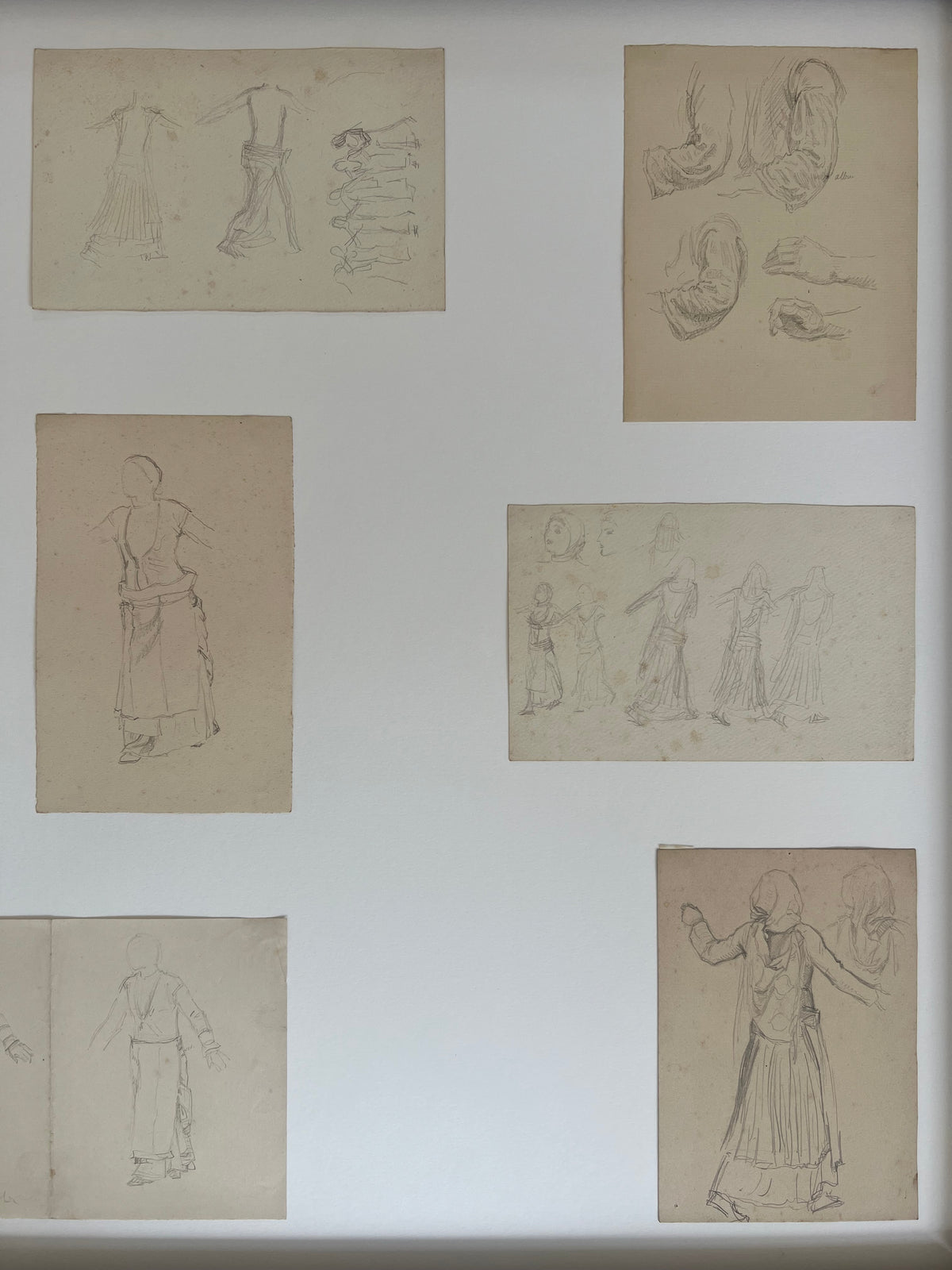 Niels Skovgaard. Nine studys of dancing women, Megara