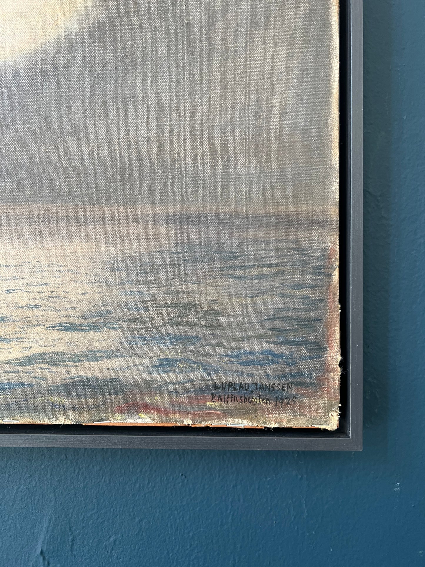 Luplau Janssen. Northern lights over Baffin Bay, 1925