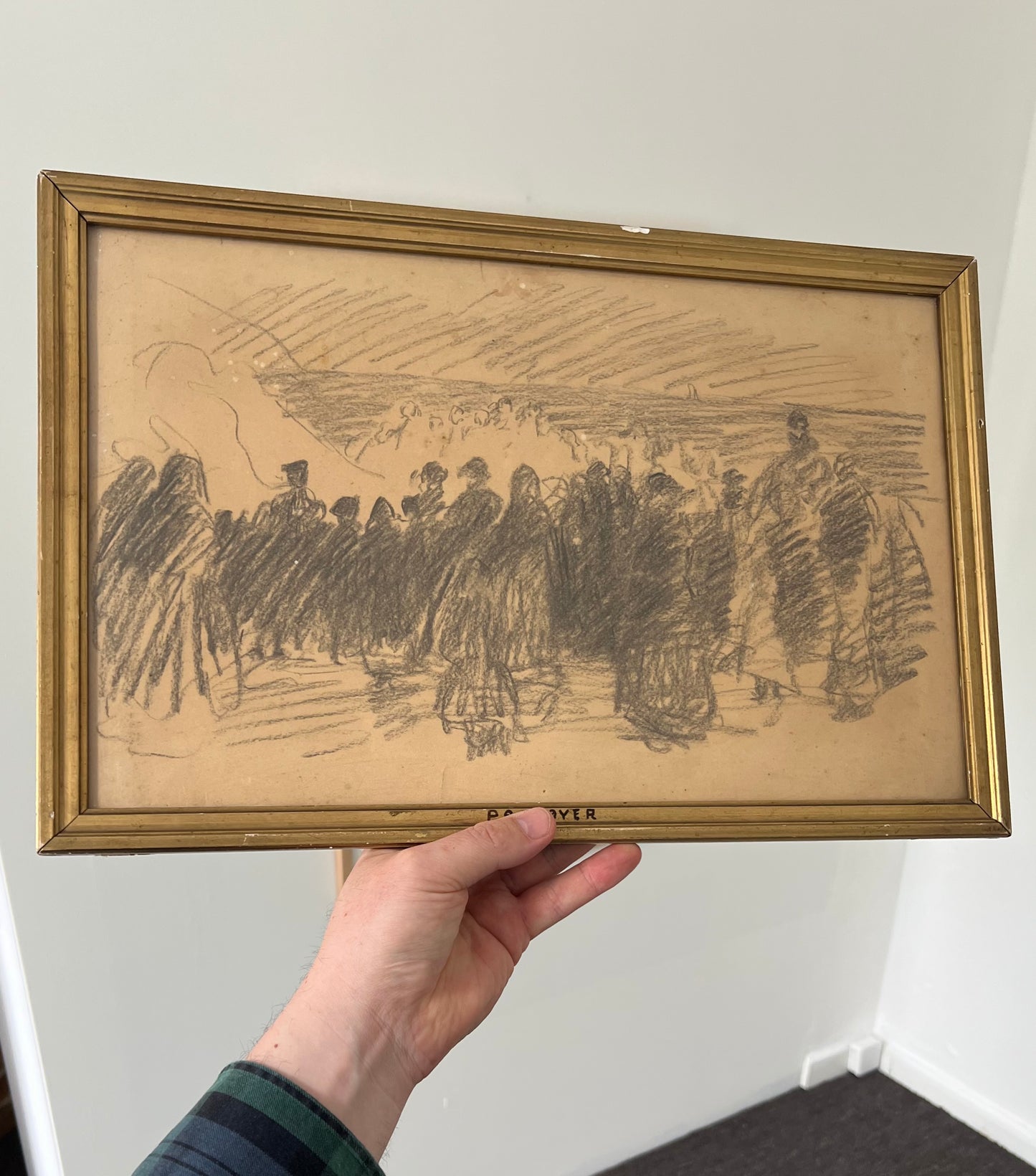 P. S. Krøyer. “Studie til St. Hansblus paa Stranden ved Skagen”, ca. 1906