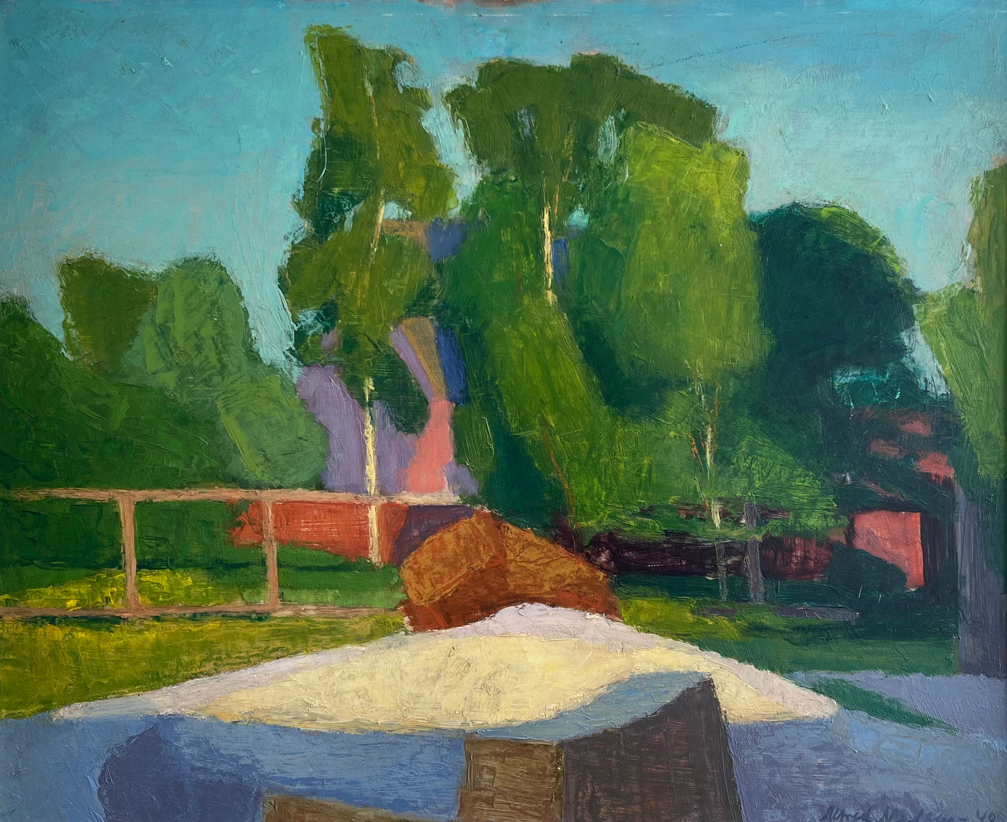 Alfred Madsen. Landscape, 1948