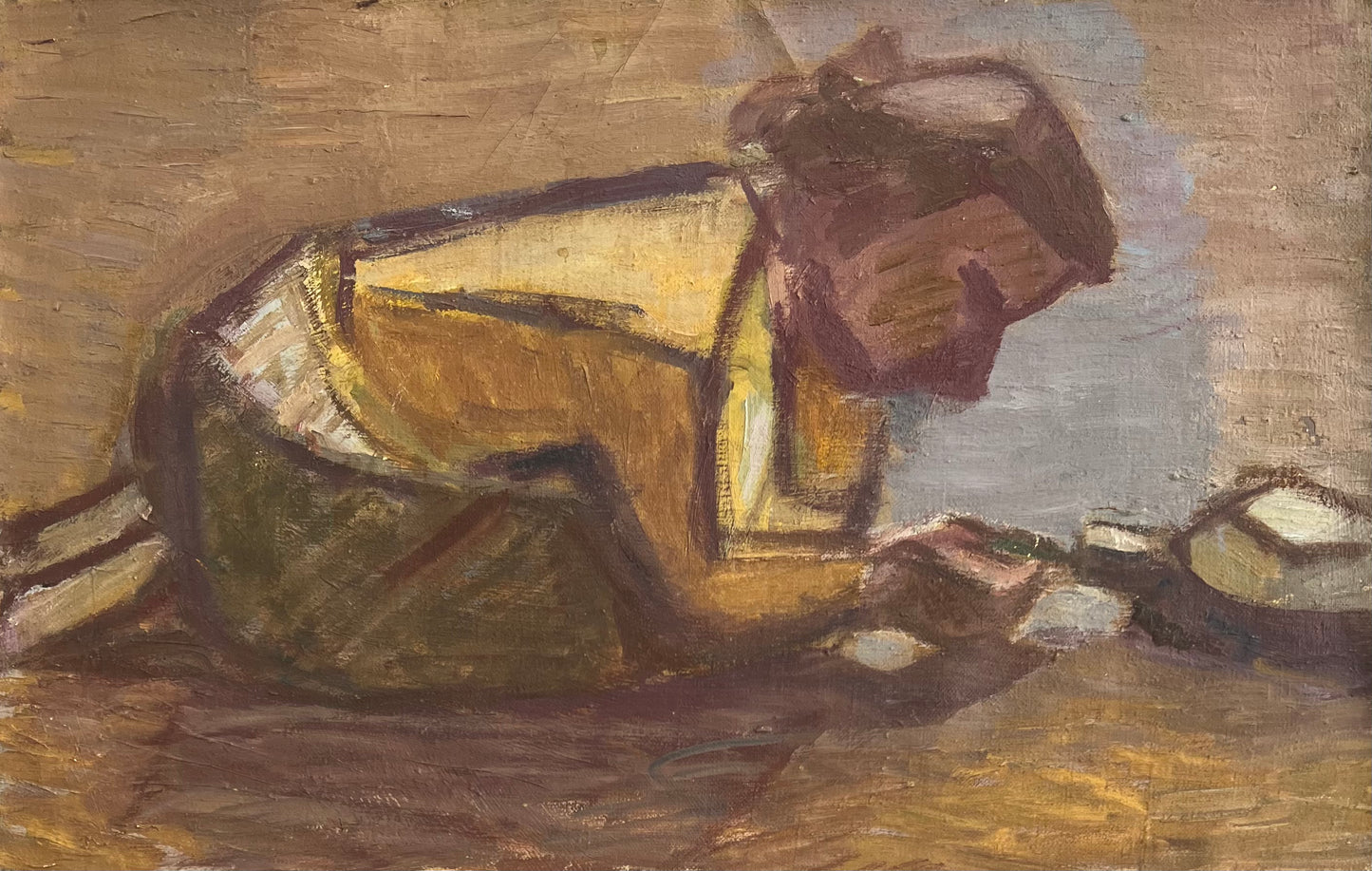 Elisabeth Karlinsky. Girl with a turtle
