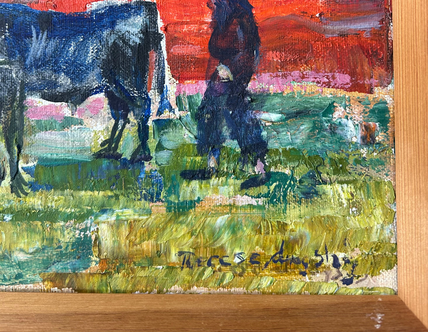 Therese Dragshøj. Landscape with cows