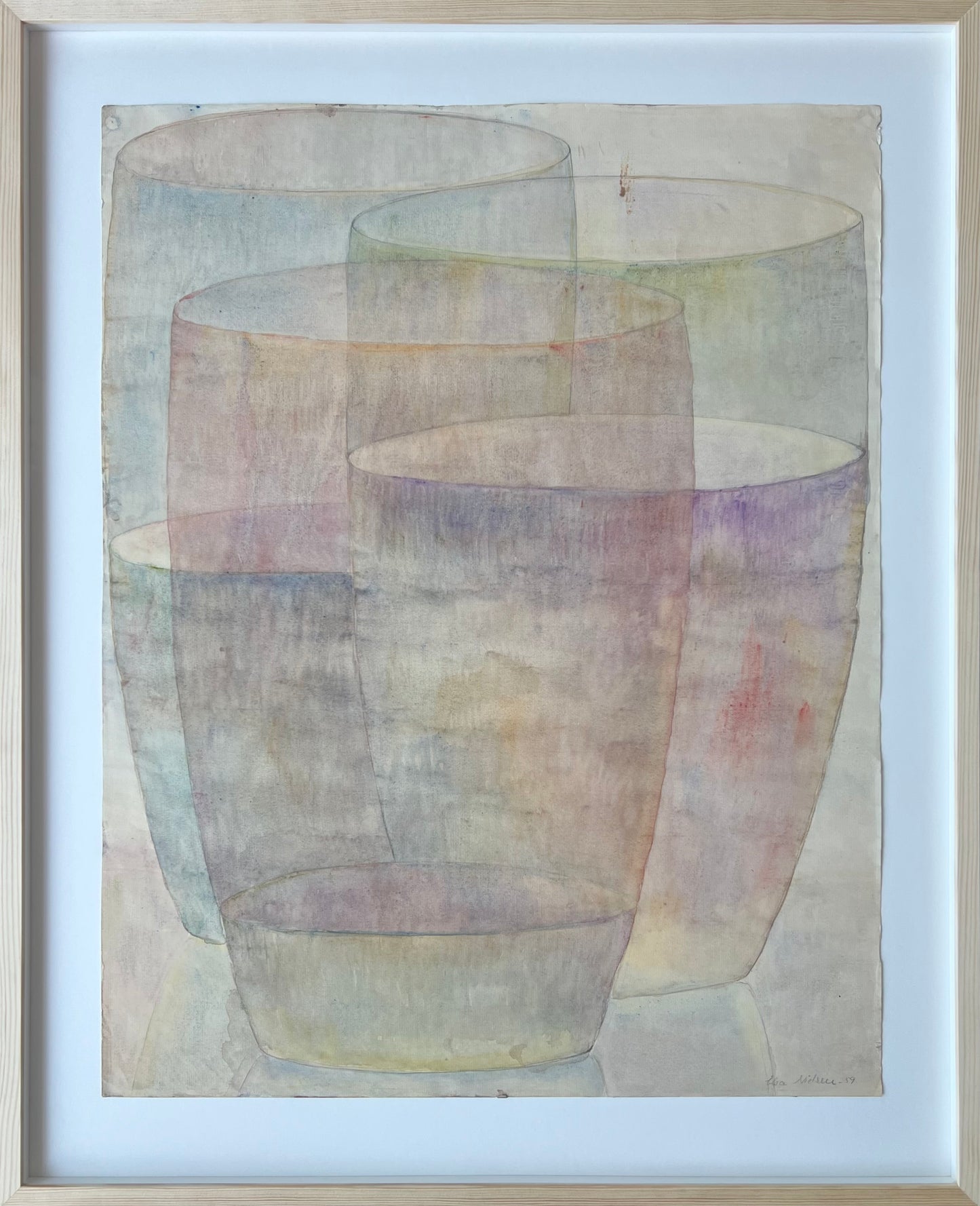 Elsa Nielsen. Three glasses, 1959