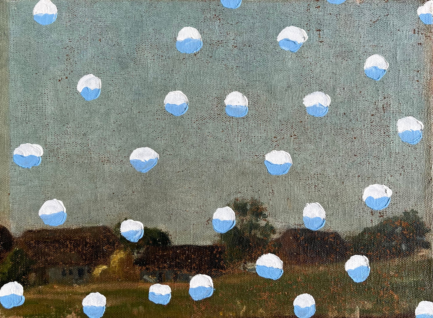 Mads Lindberg. Untitled, (Snowpainting), 2023