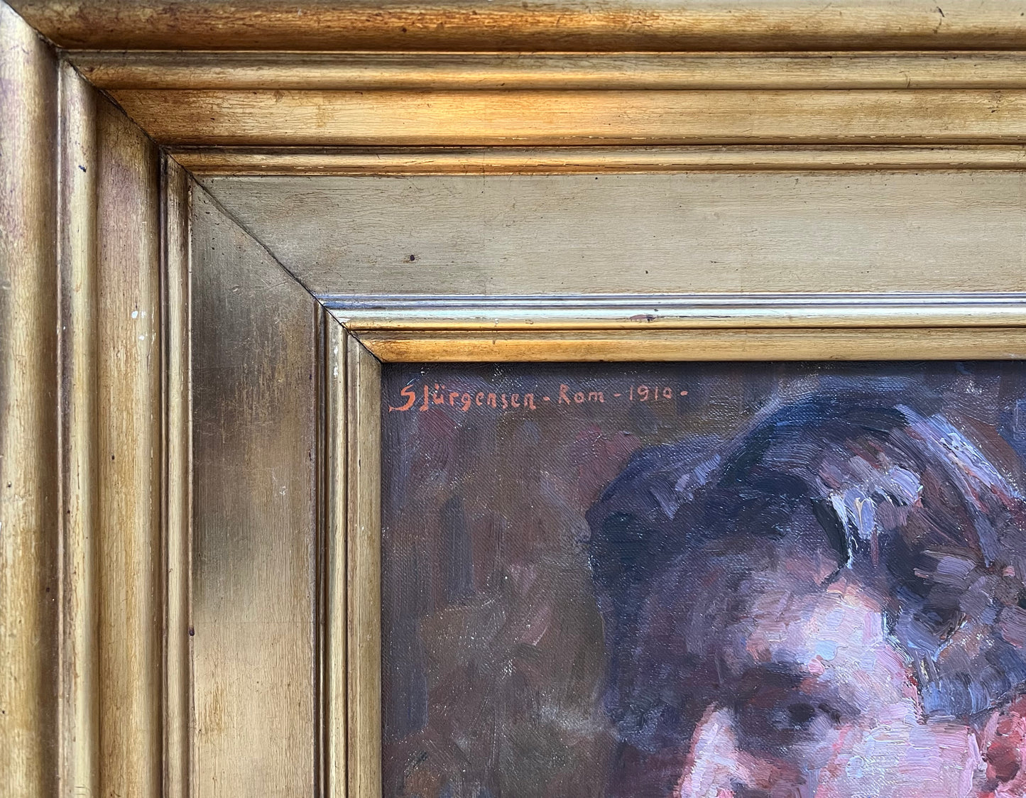 Sophus Jürgensen. The artists selfportrait, Rome, 1910