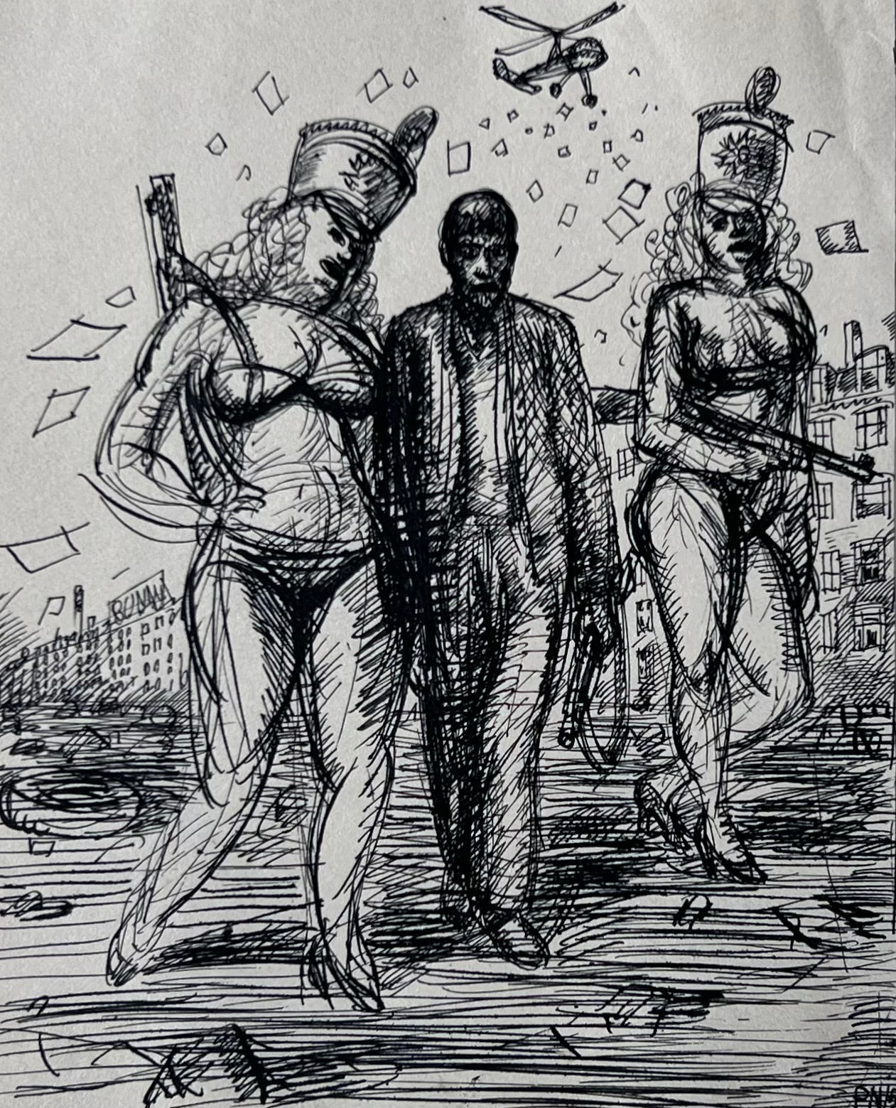 Palle Nielsen. “Antikrigserie”, 1952