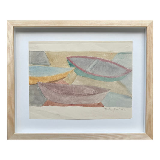 Elsa Nielsen. Study of boats