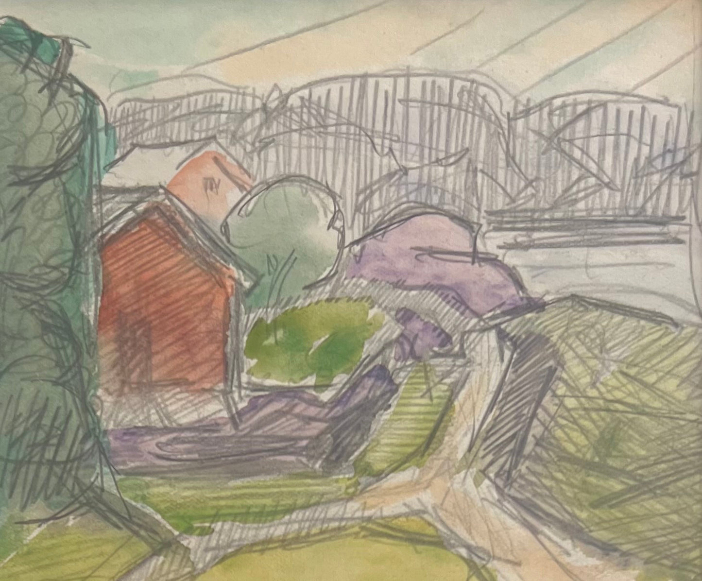 Agnes Cleve. House in a landscape